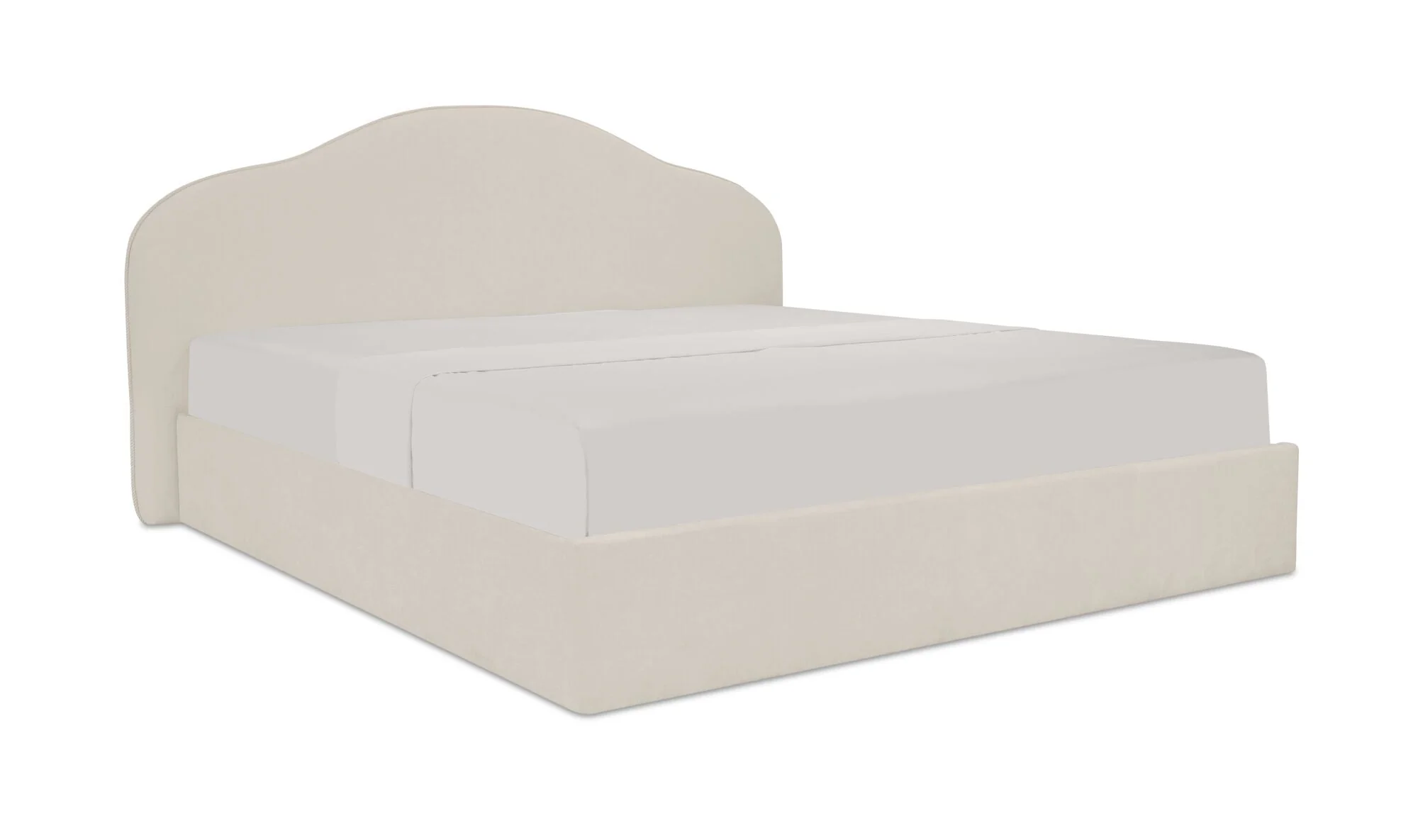 Maggie King Storage Bed Cream - Image 5