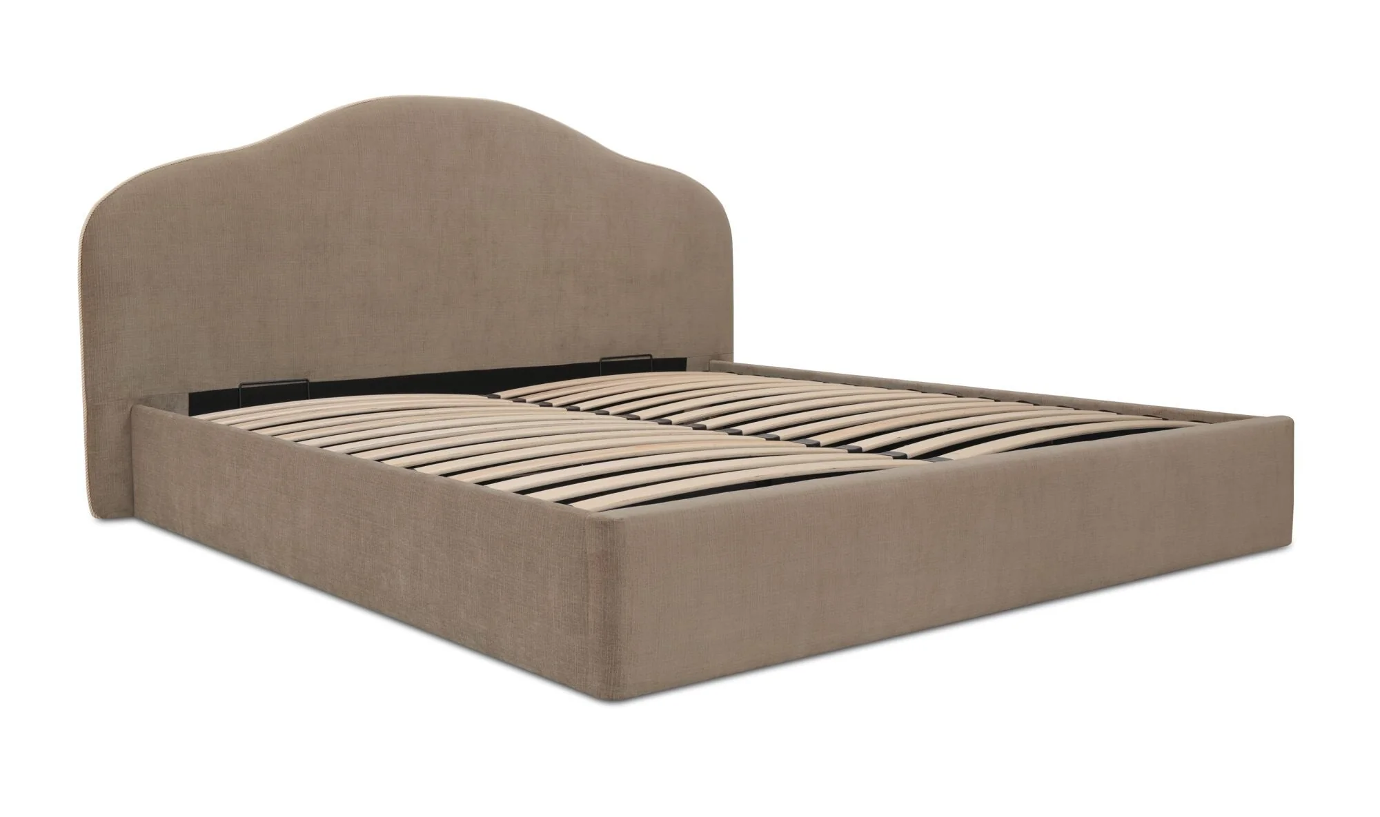 Maggie Queen Storage Bed Taupe - Image 6