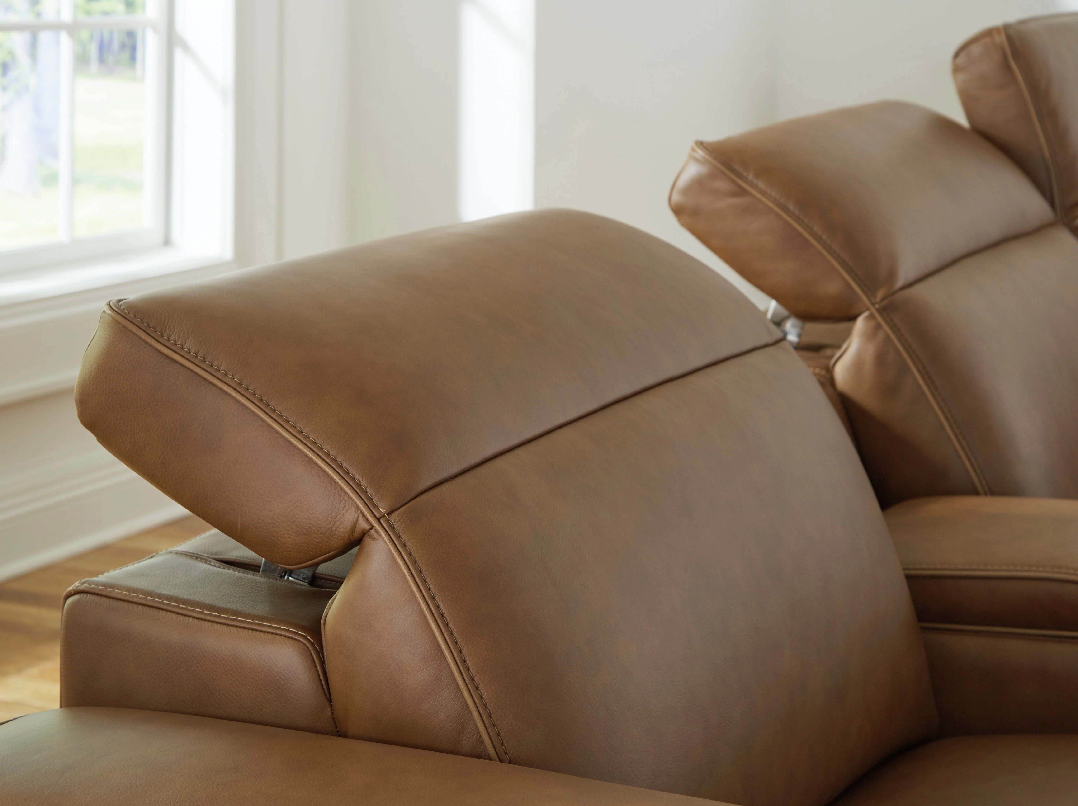 Magic Man Caramel 2-Piece Power Reclining Loveseat - Image 9