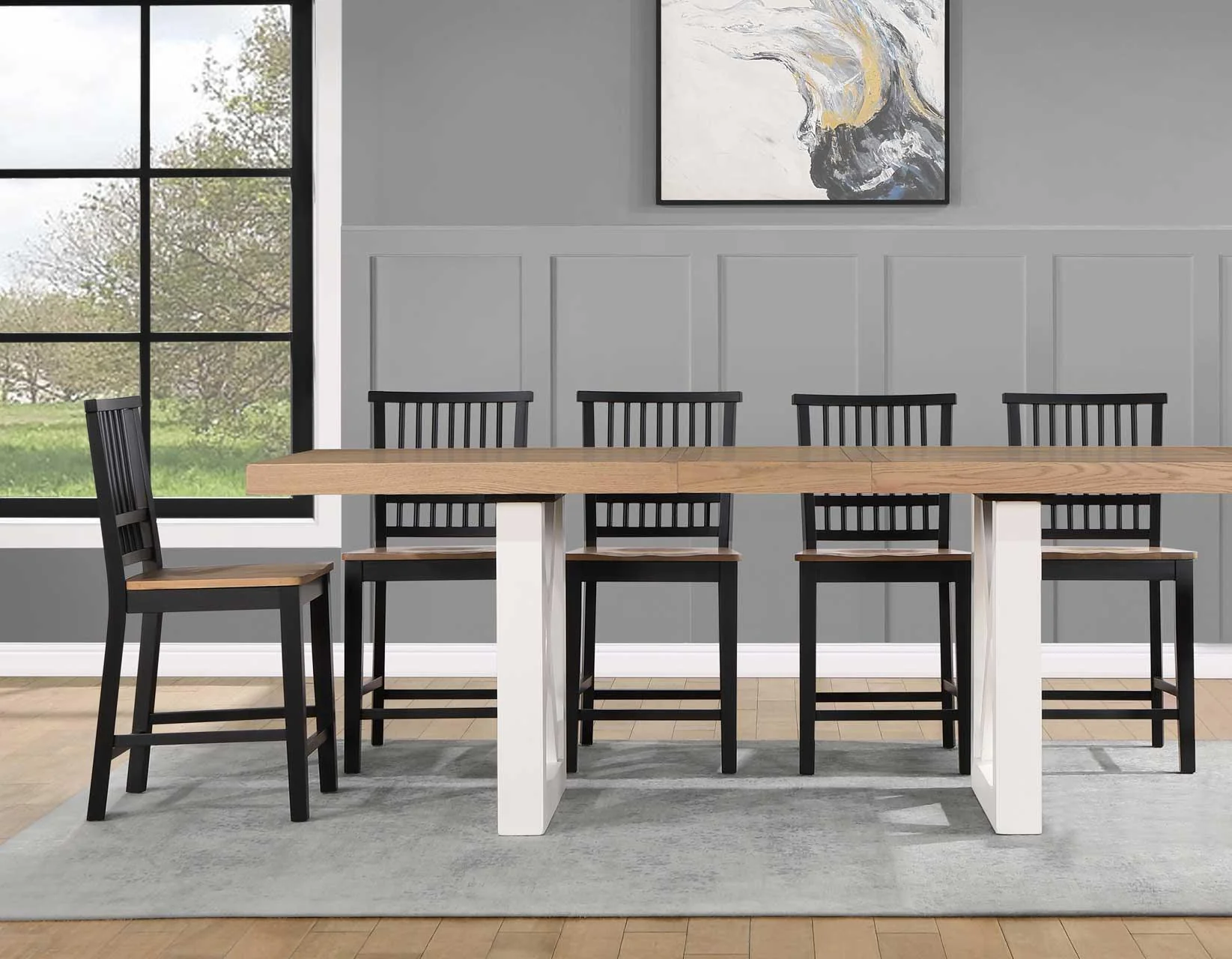 Magnolia 24-inch Height Two-Tone Counter Stool - Image 14