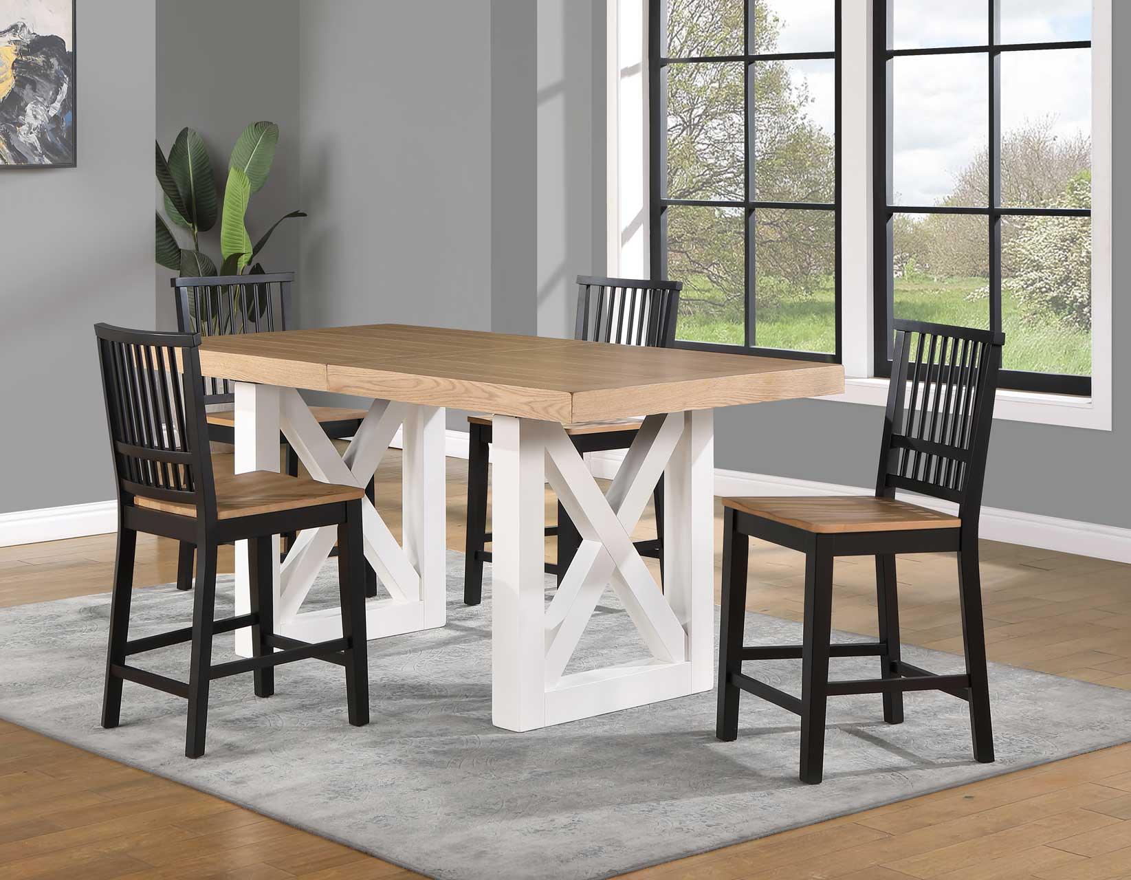 Magnolia 24-inch Height Two-Tone Counter Stool - Image 2