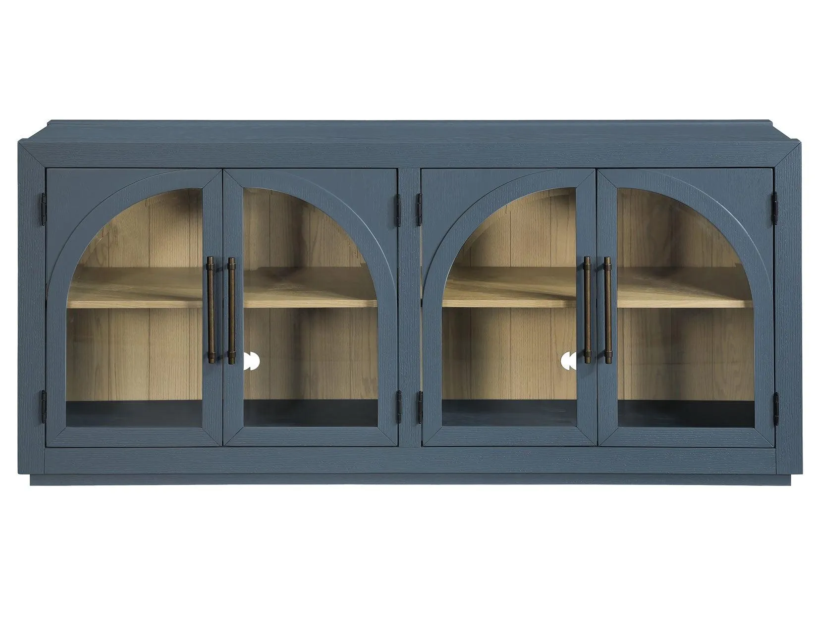 Magnolia Cathedral Doored Server, Dusty Blue Finish - Image 3