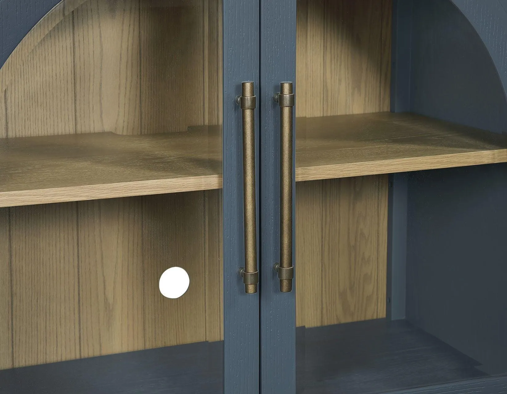 Magnolia Cathedral Doored Server, Dusty Blue Finish - Image 6