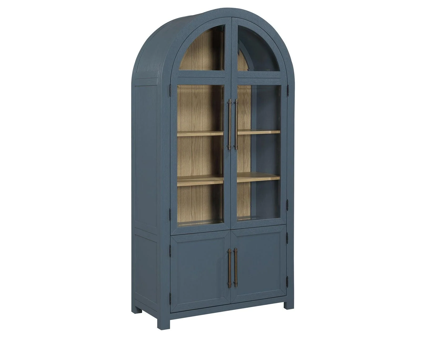 Magnolia Dusty Blue Curio with Weathered Sand Interior - Image 3