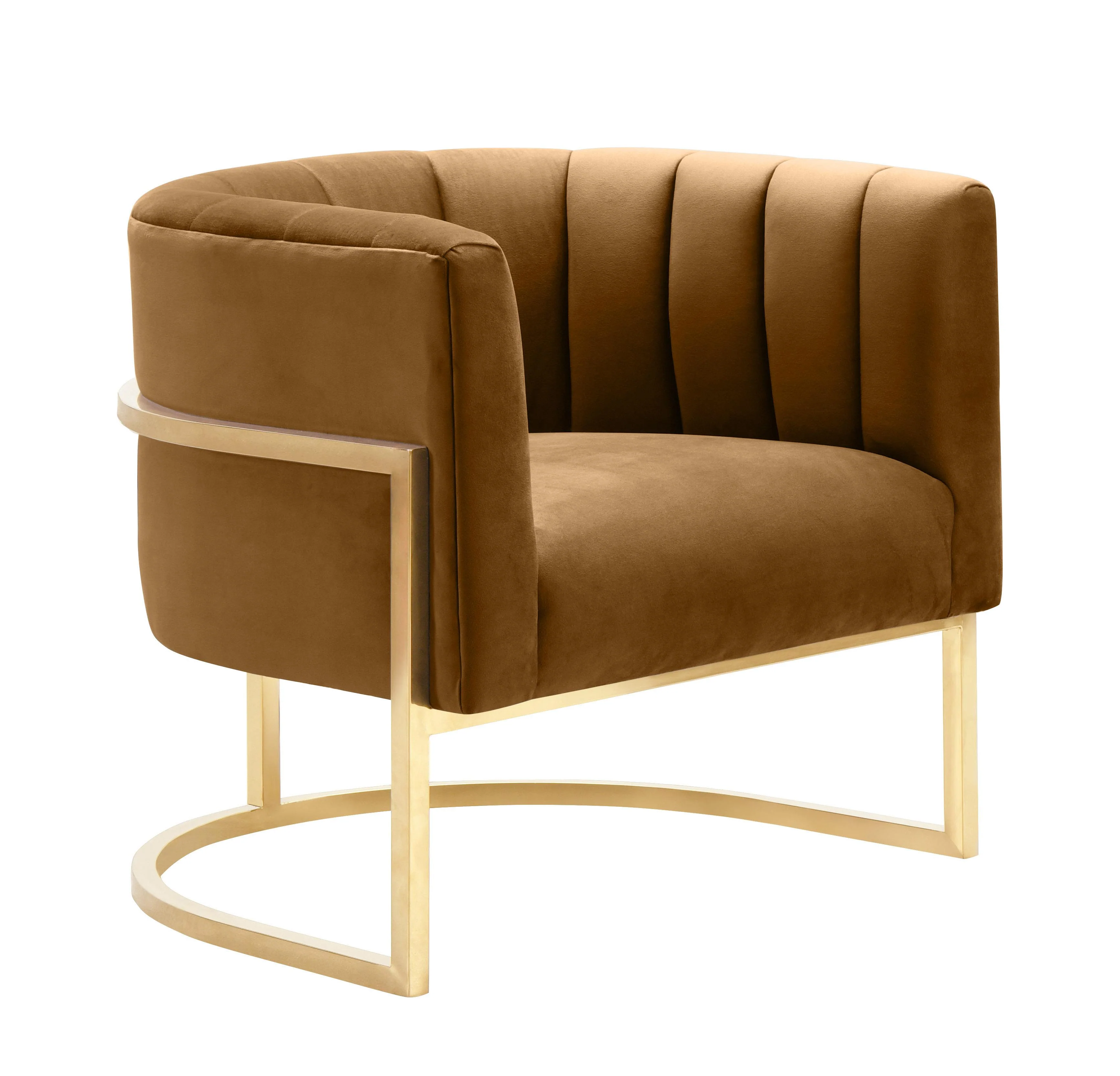 Magnolia Velvet Accent Chair with Gold Base - Image 33
