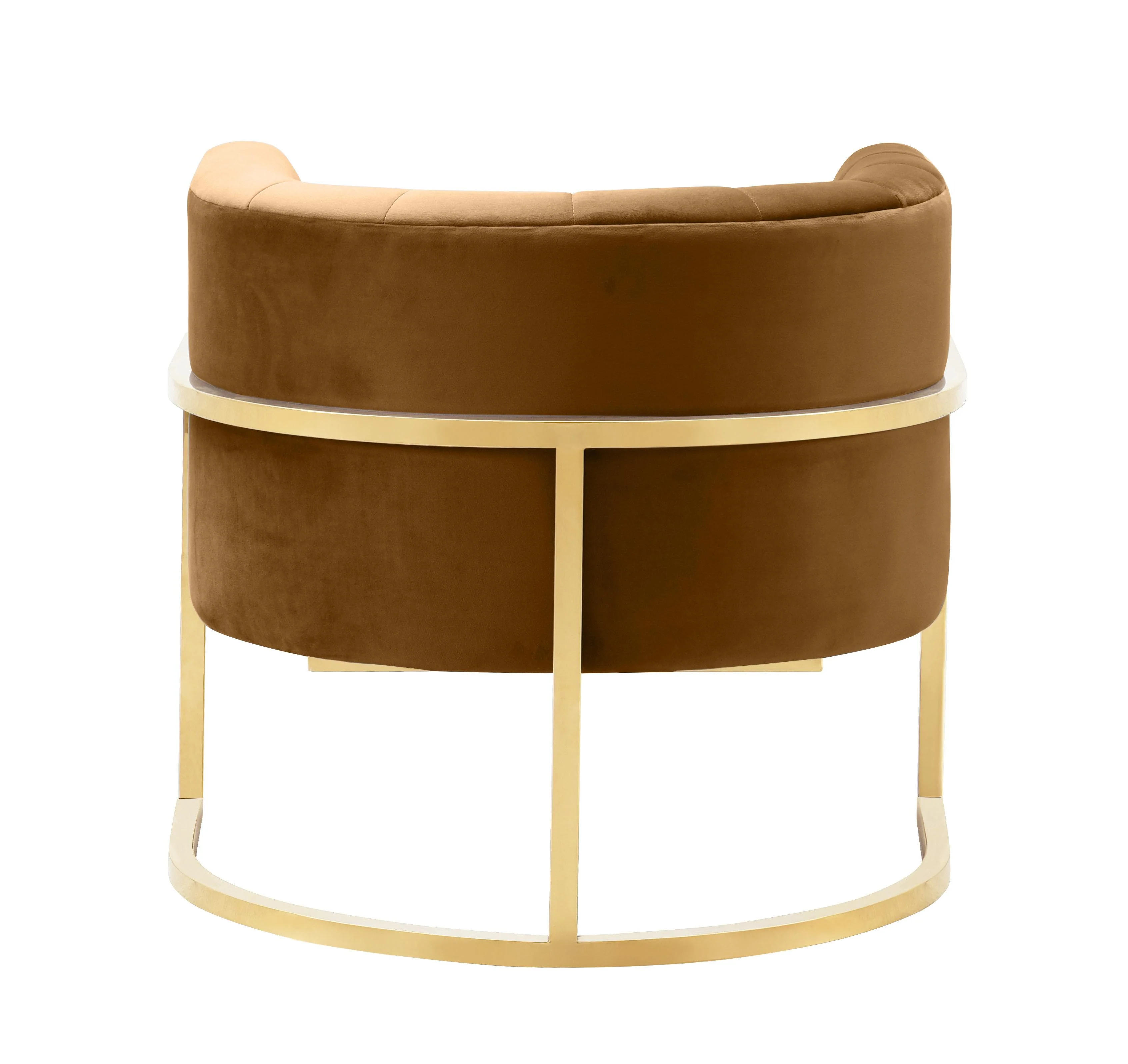 Magnolia Velvet Accent Chair with Gold Base - Image 36