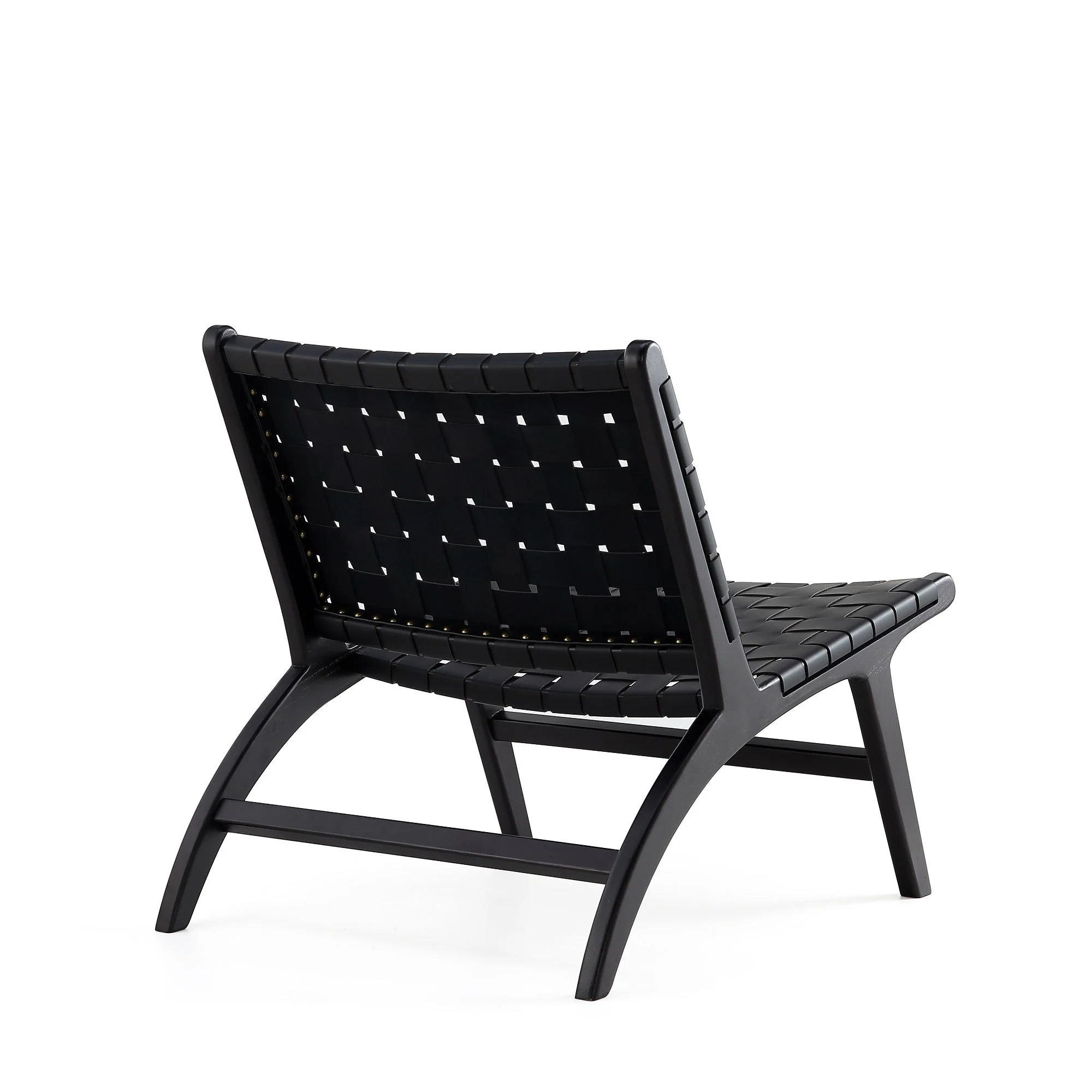 Maintenon Leatherette Accent Chair in Black - Image 6