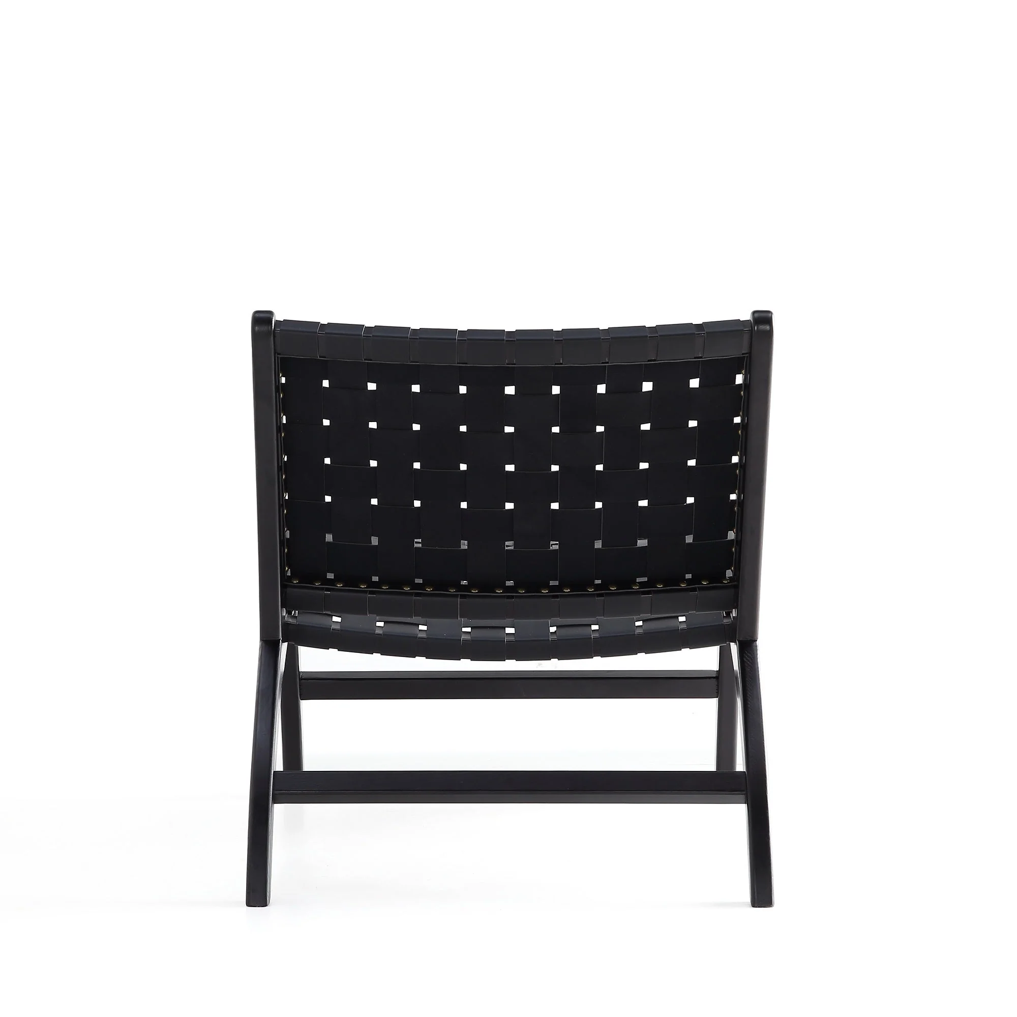 Maintenon Leatherette Accent Chair in Black - Image 7