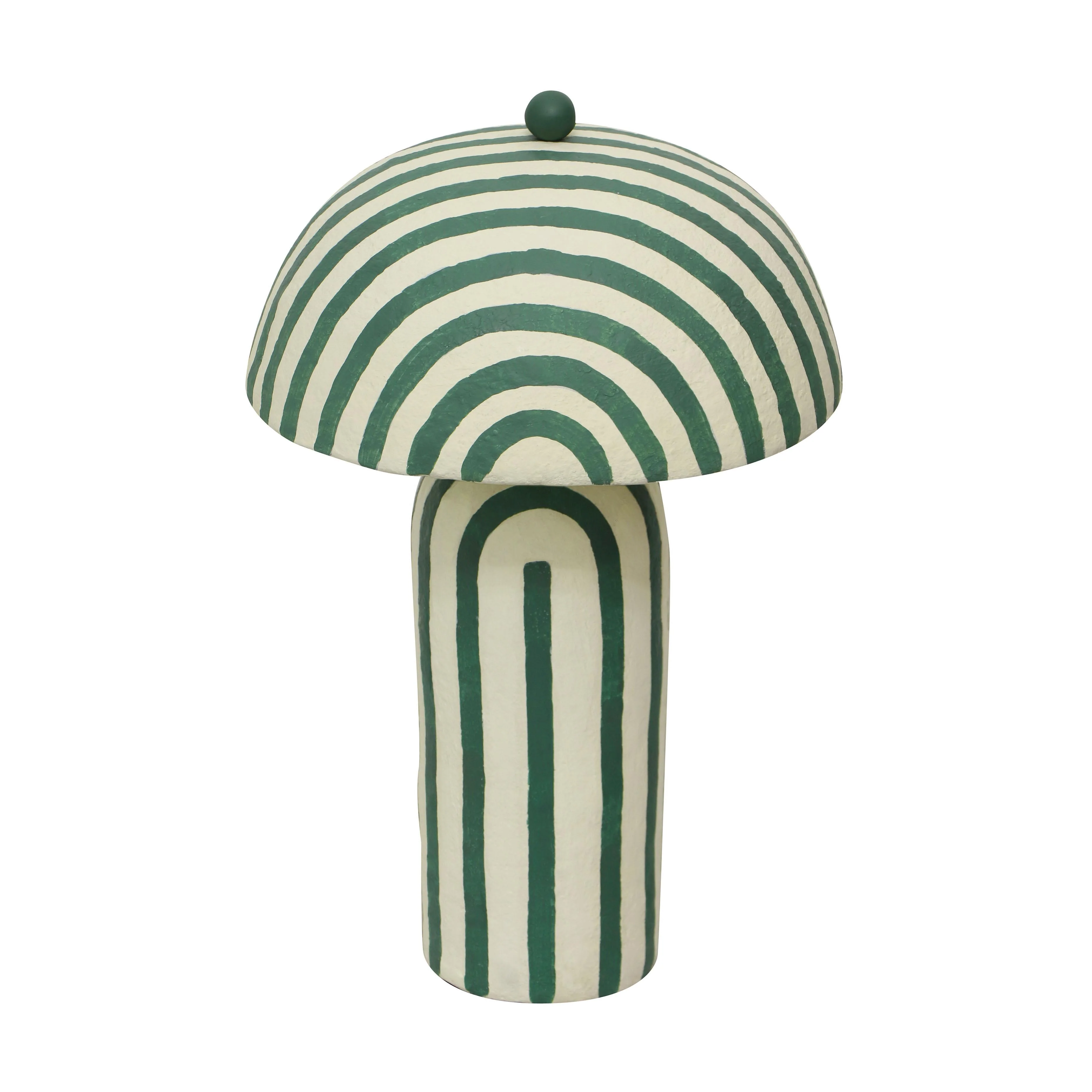 Maiori Striped Papier Mache Table Lamp - Image 16