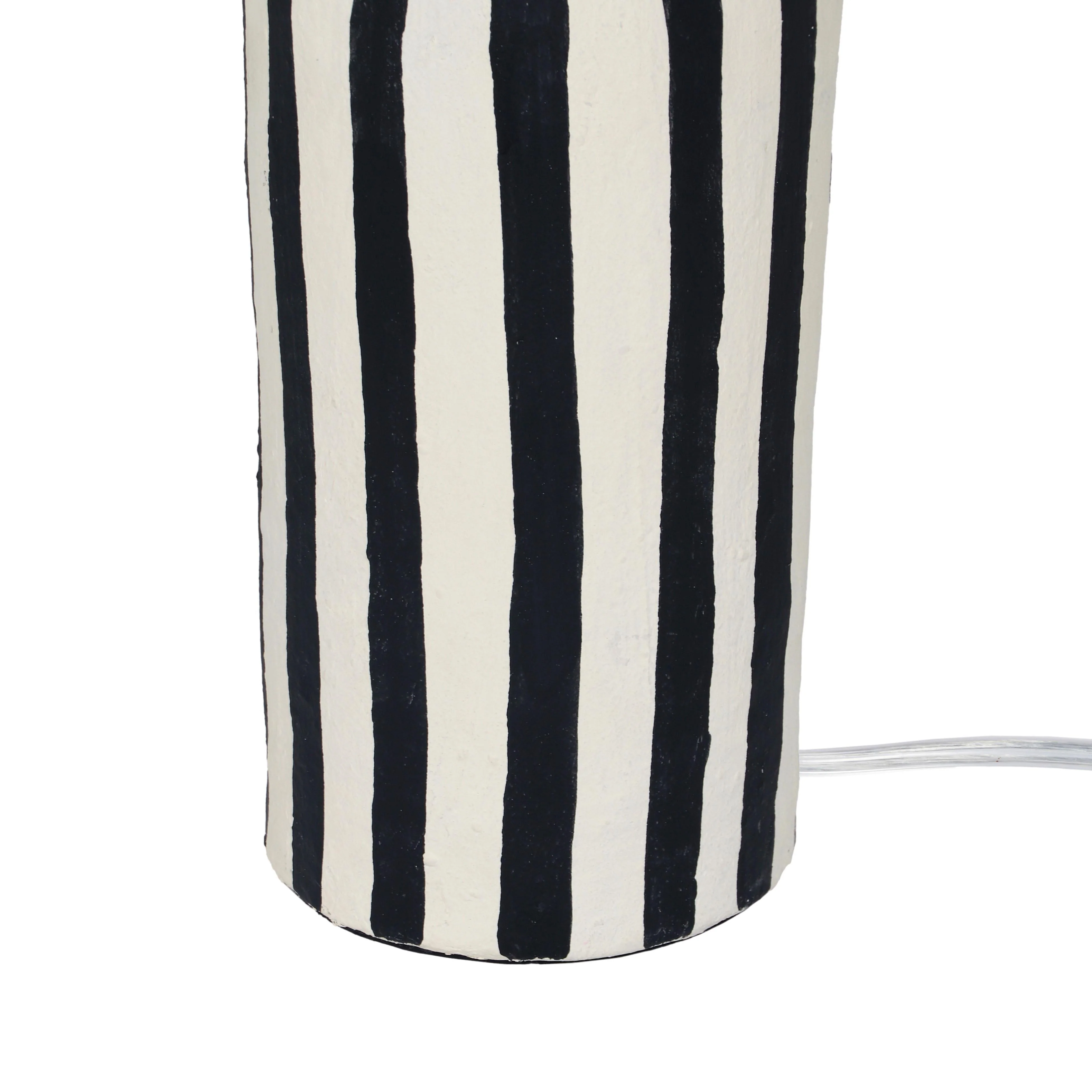 Maiori Striped Papier Mache Table Lamp - Image 5