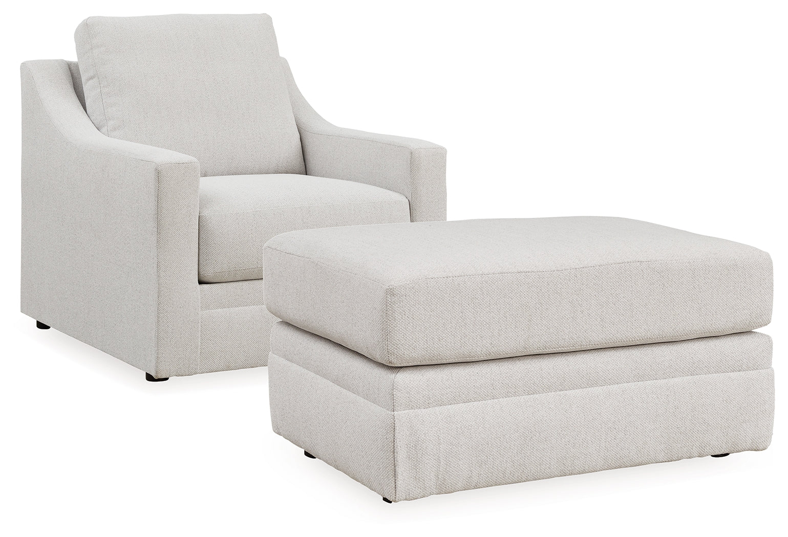 Maitelynn Chalk Chair and Ottoman