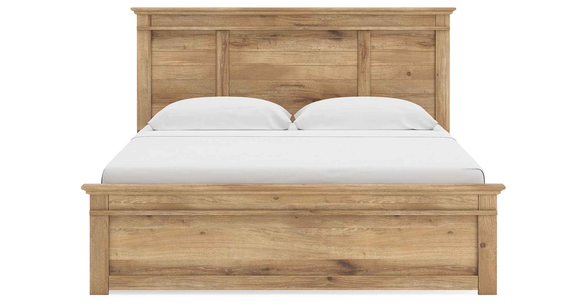 Makidern Tan King Panel Storage Bed - Image 6
