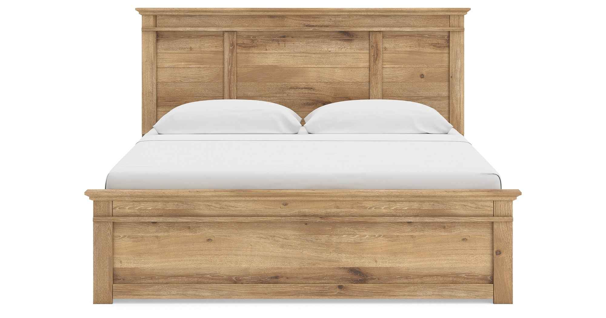Makidern Tan King Panel Storage Bed - Image 12
