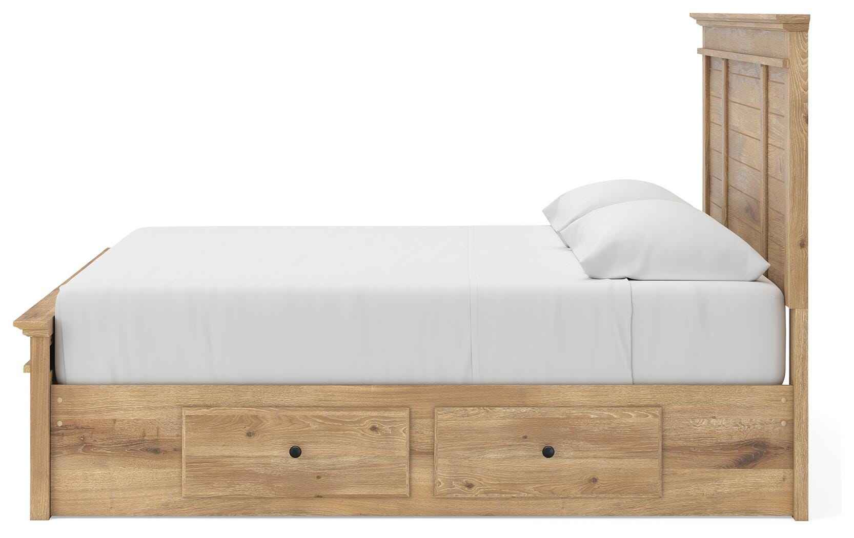 Makidern Tan King Panel Storage Bed - Image 18