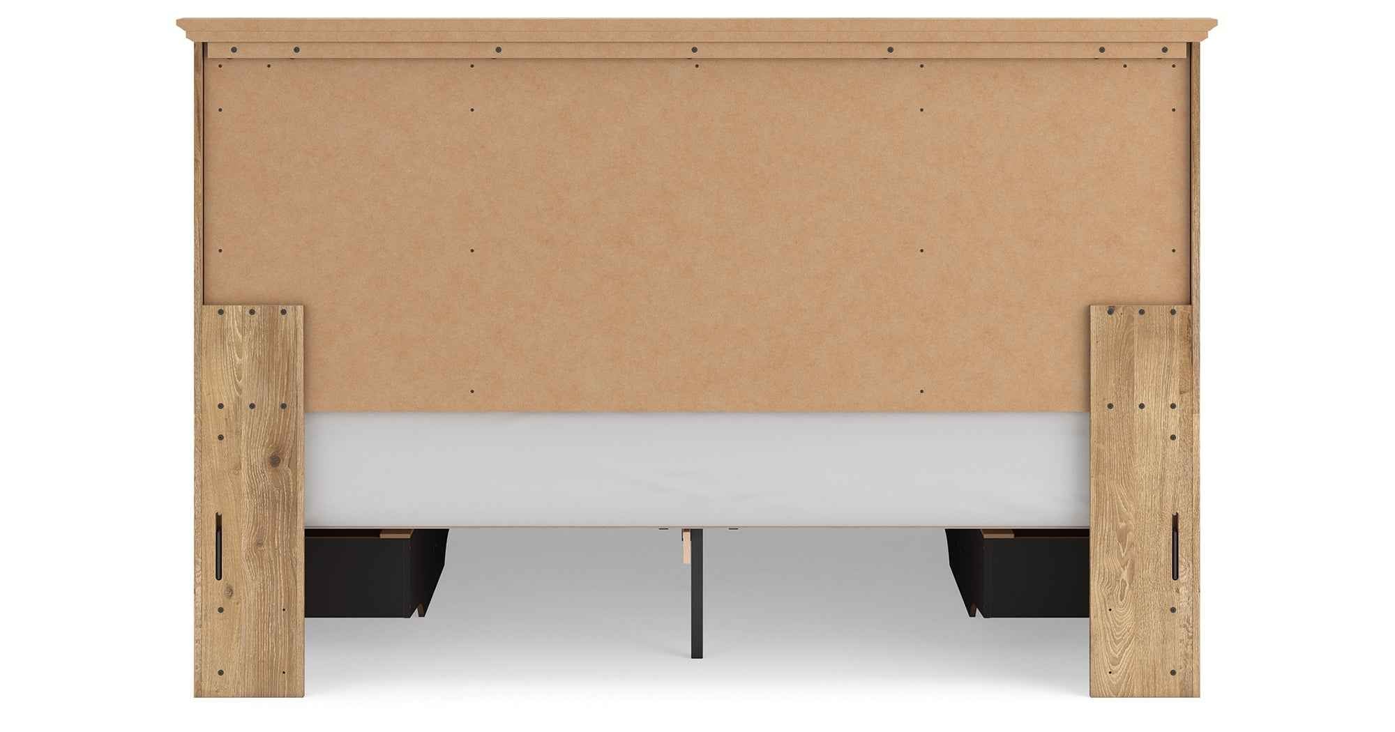 Makidern Tan King Panel Storage Bed - Image 7