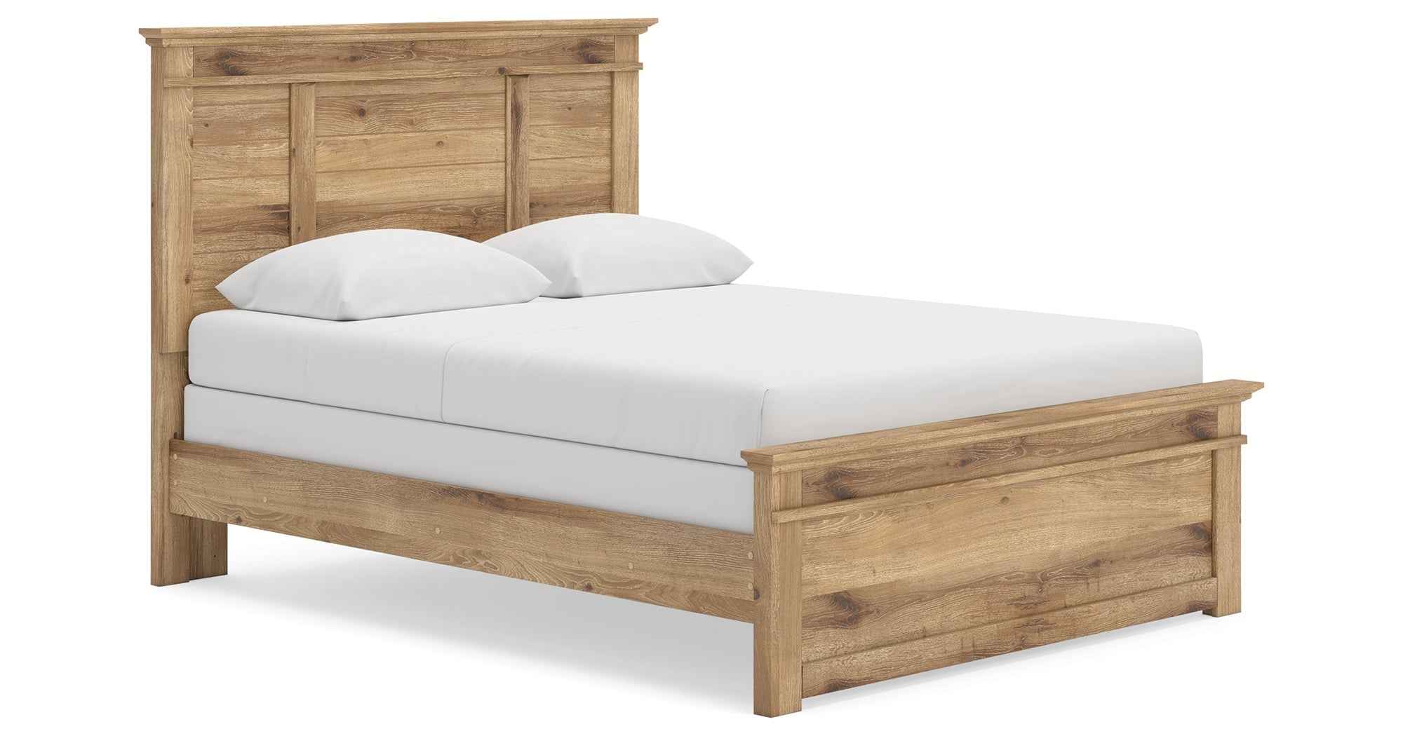 Makidern Tan Queen Panel Bed - Image 3
