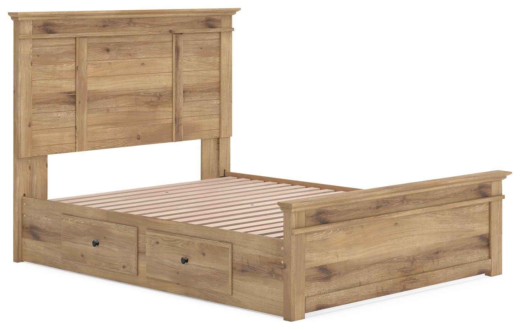 Makidern Tan Queen Panel Storage Bed - Image 13