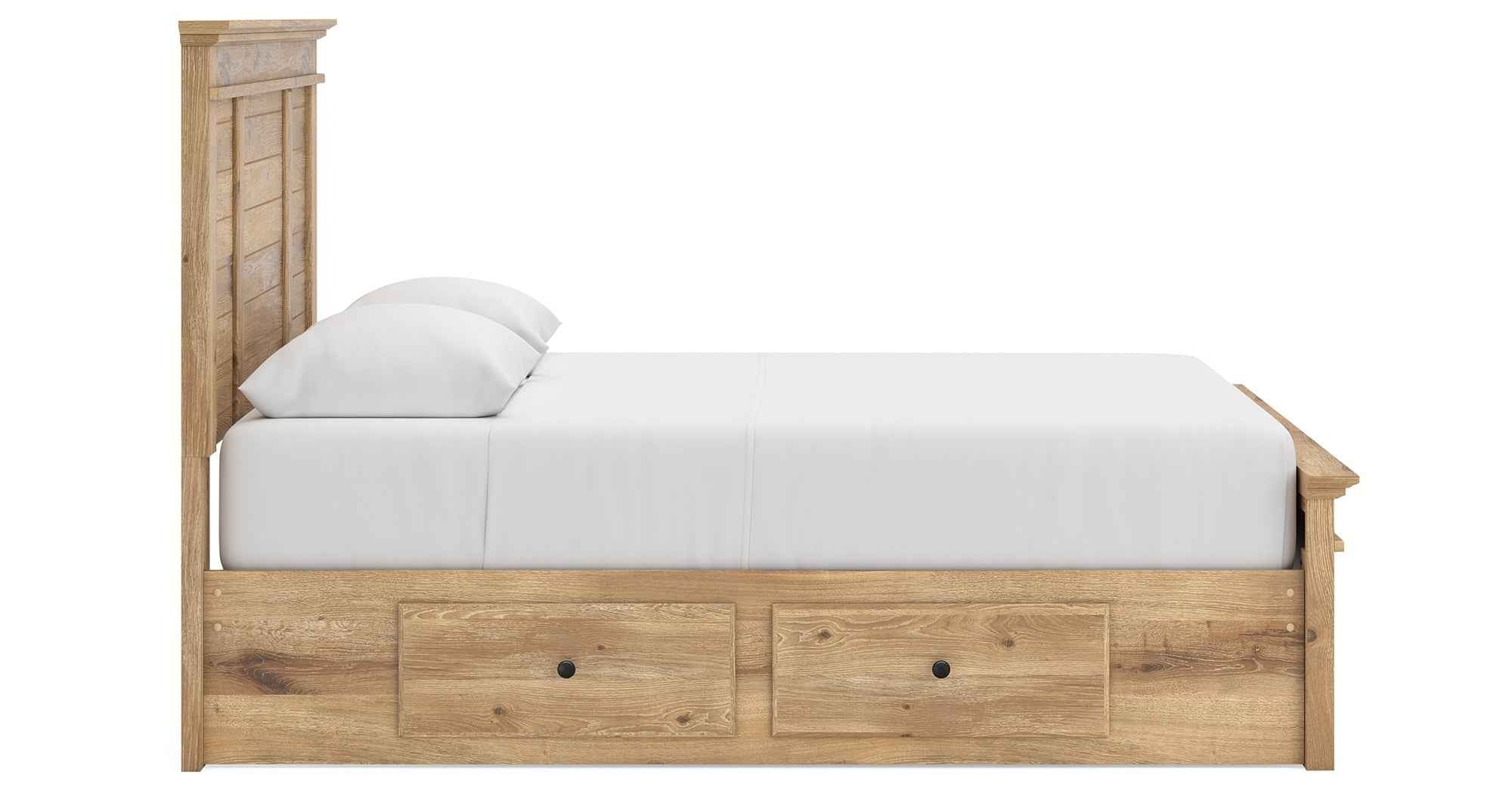 Makidern Tan Queen Panel Storage Bed - Image 9