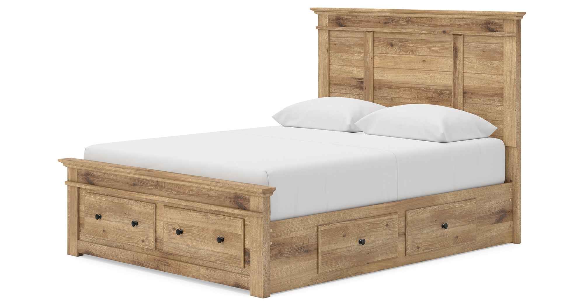 Makidern Tan Queen Panel Storage Bed - Image 11