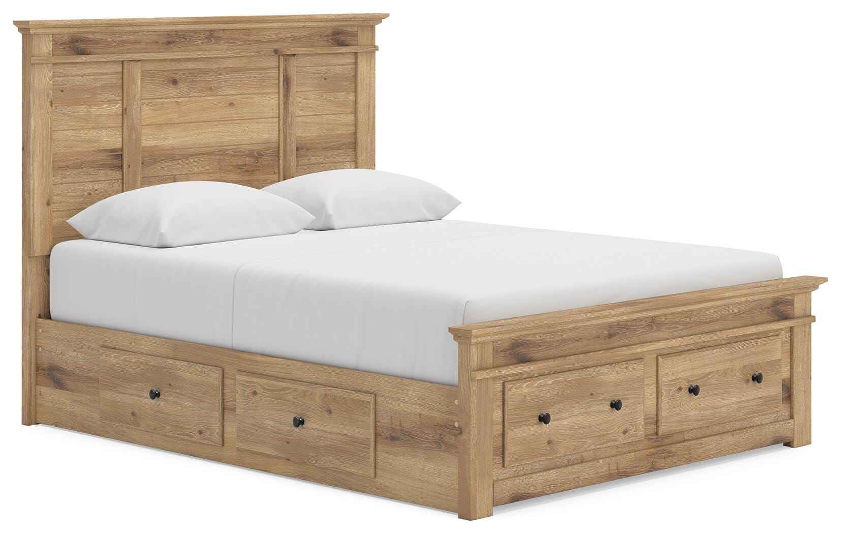 Makidern Tan Queen Panel Storage Bed - Image 15
