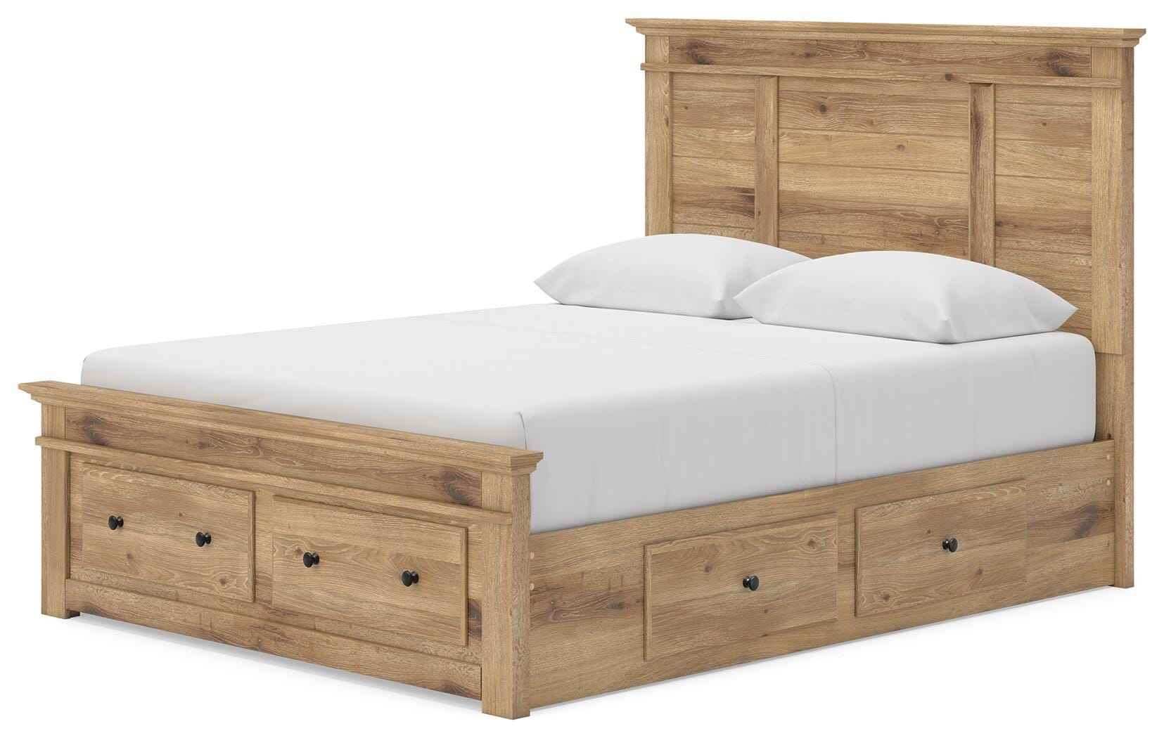 Makidern Tan Queen Panel Storage Bed - Image 16