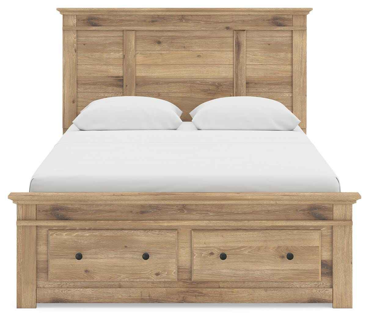 Makidern Tan Queen Panel Storage Bed - Image 17