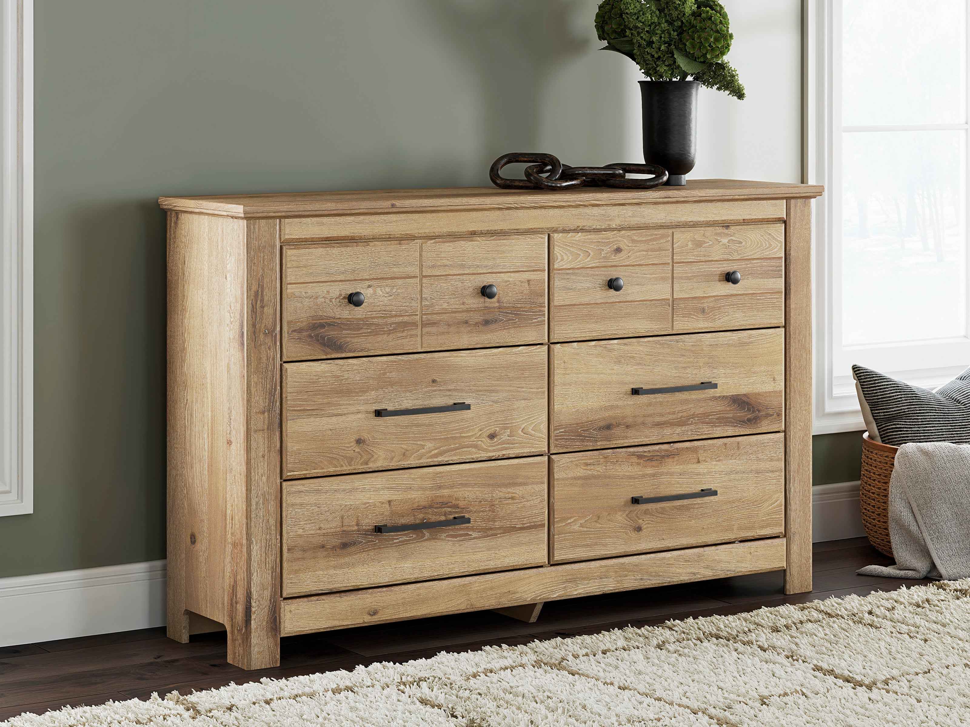 Makidern Tan Storage Youth Panel Bedroom Set with 2 One-Side Drawers - Image 8