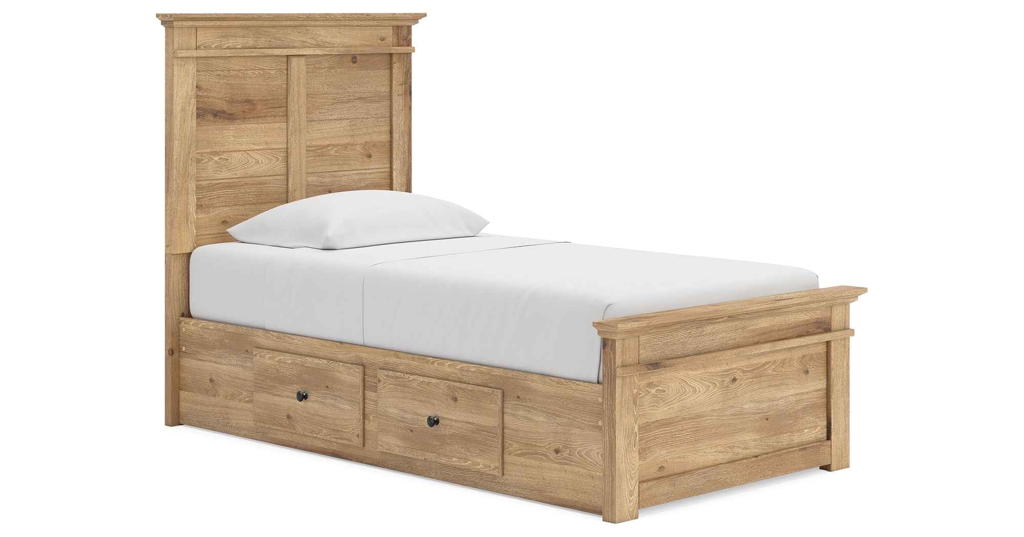 Makidern Tan Twin Panel Storage Bed - Image 12