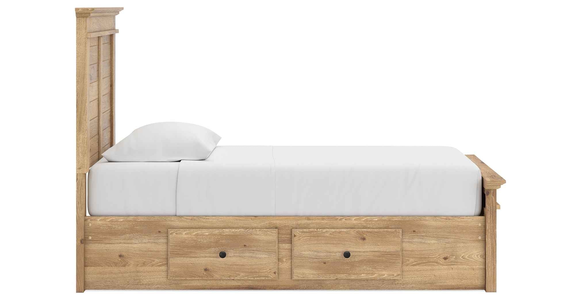 Makidern Tan Twin Panel Storage Bed - Image 17