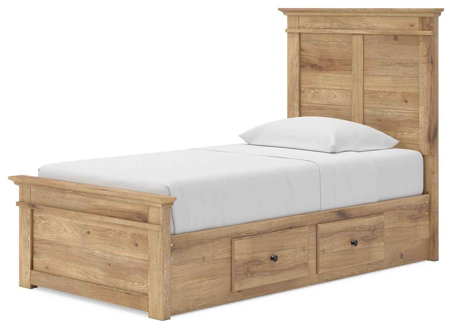 Makidern Tan Twin Panel Storage Bed - Image 19