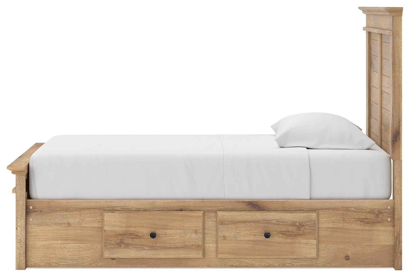 Makidern Tan Twin Panel Storage Bed - Image 22
