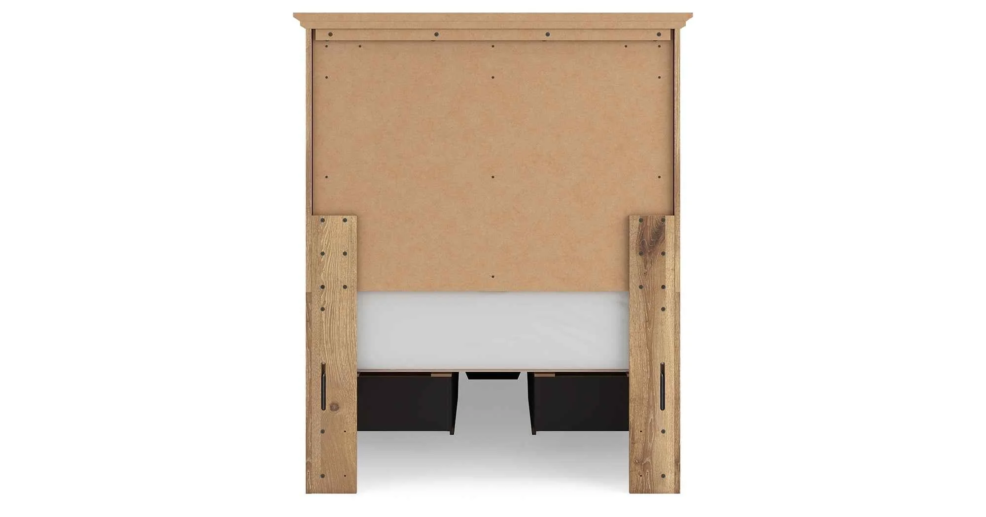 Makidern Tan Twin Panel Storage Bed - Image 6