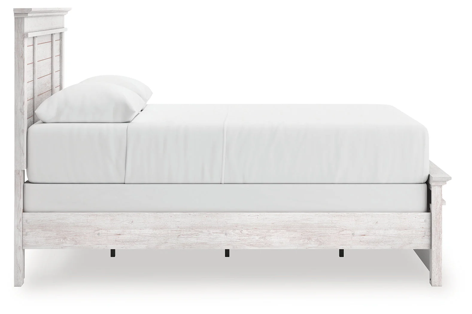 Makidern Whitewash Queen Panel Bed, Dresser and Mirror - Image 11