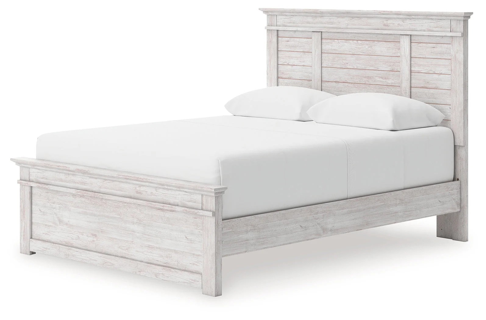 Makidern Whitewash Queen Panel Storage Bed - Image 2