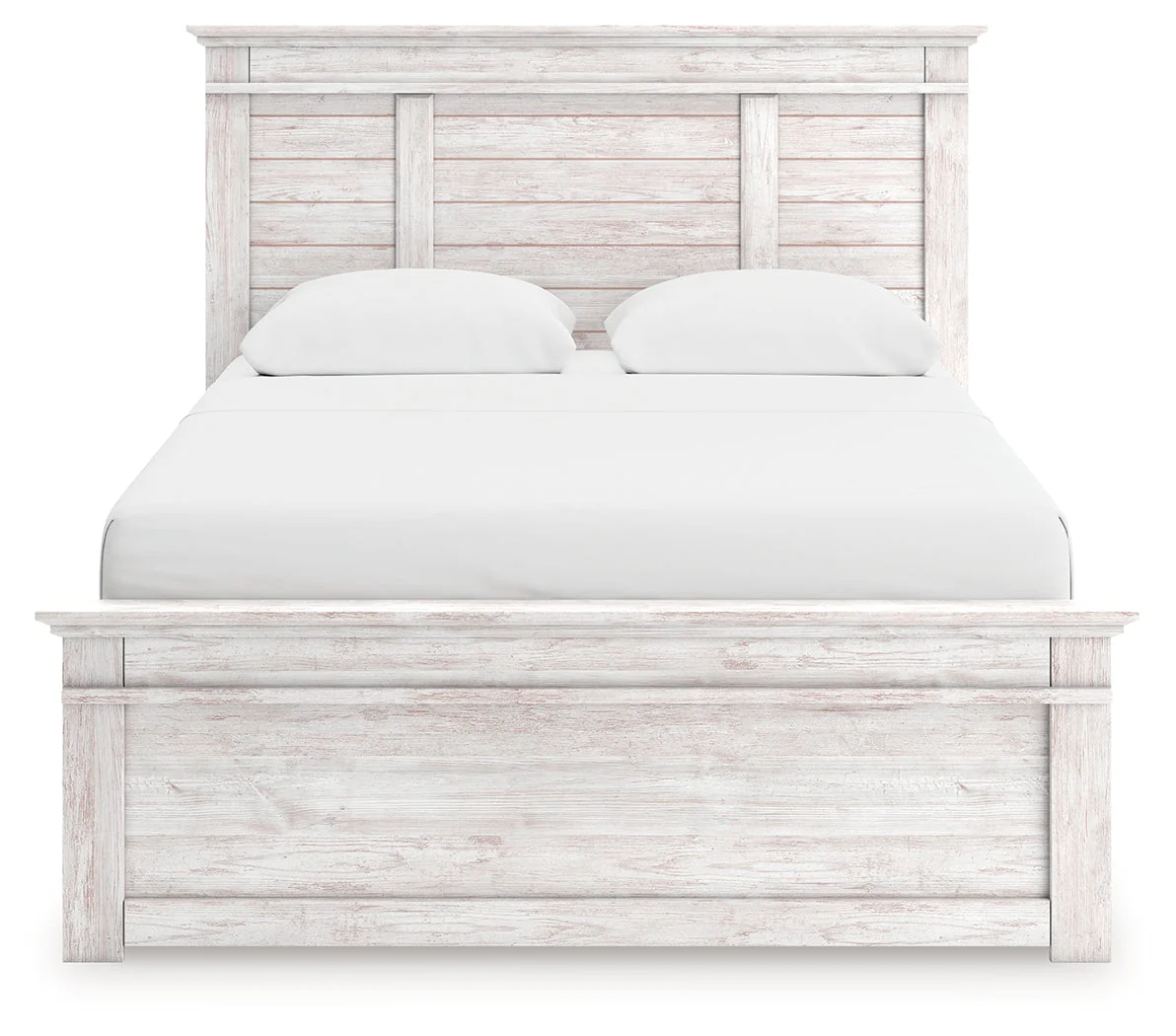 Makidern Whitewash Queen Panel Storage Bed - Image 6