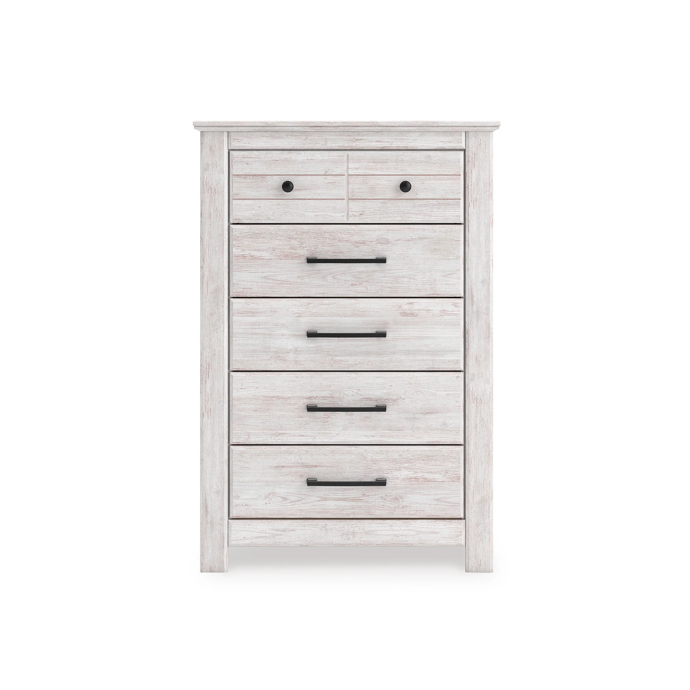Makidern Whitewash Storage Panel Bedroom Set with 4 Drawers - Image 20