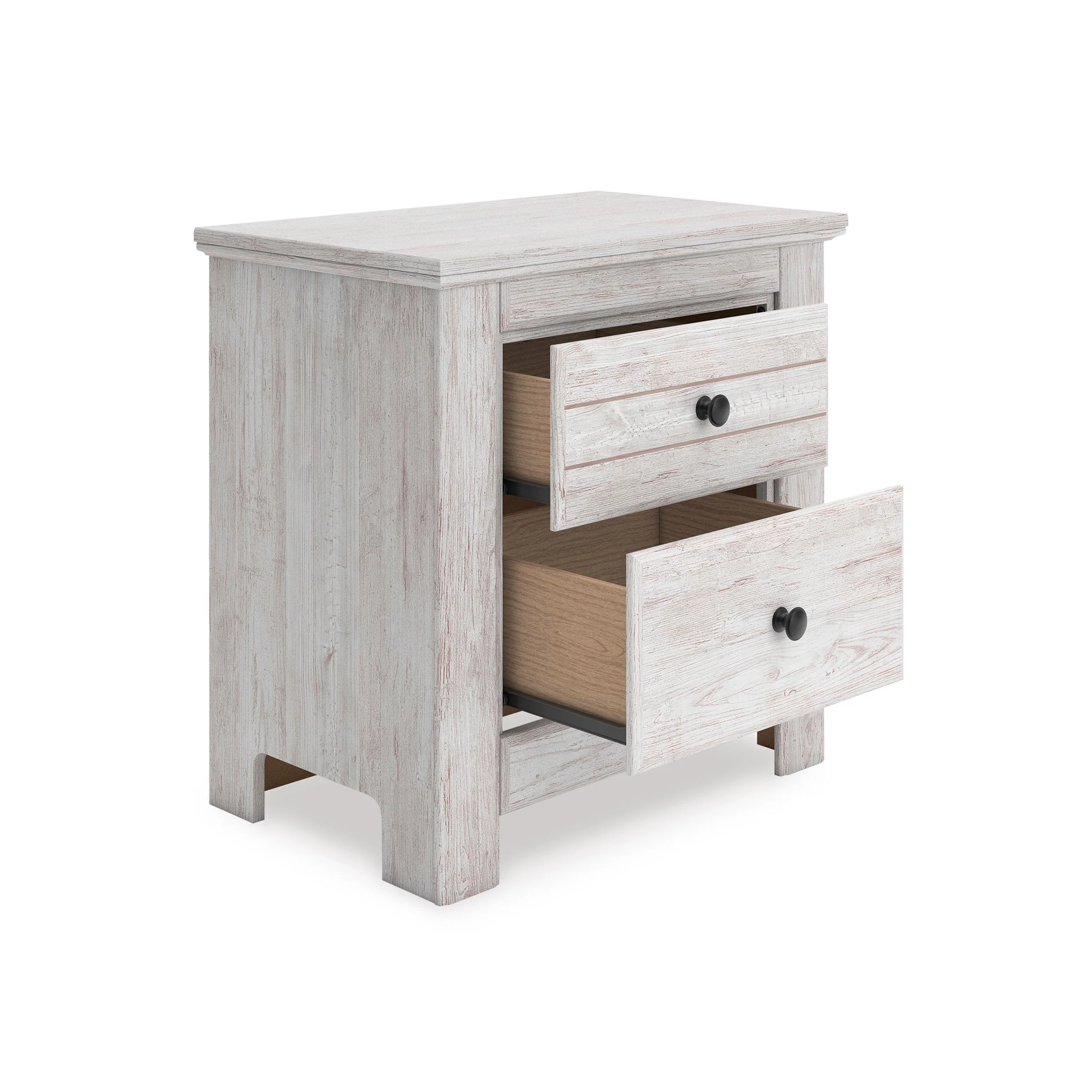 Makidern Whitewash Storage Panel Bedroom Set with 4 Drawers - Image 29