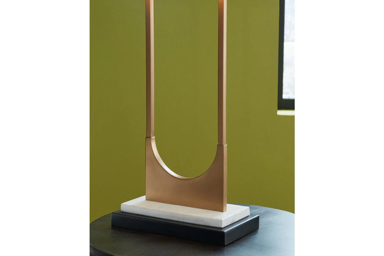 Malana Brass Finish Table Lamp - Image 3