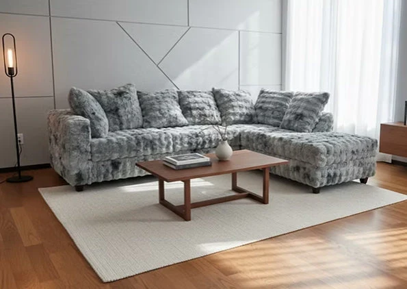 Mamba Grey Right Arm Facing (RAF) Sectional