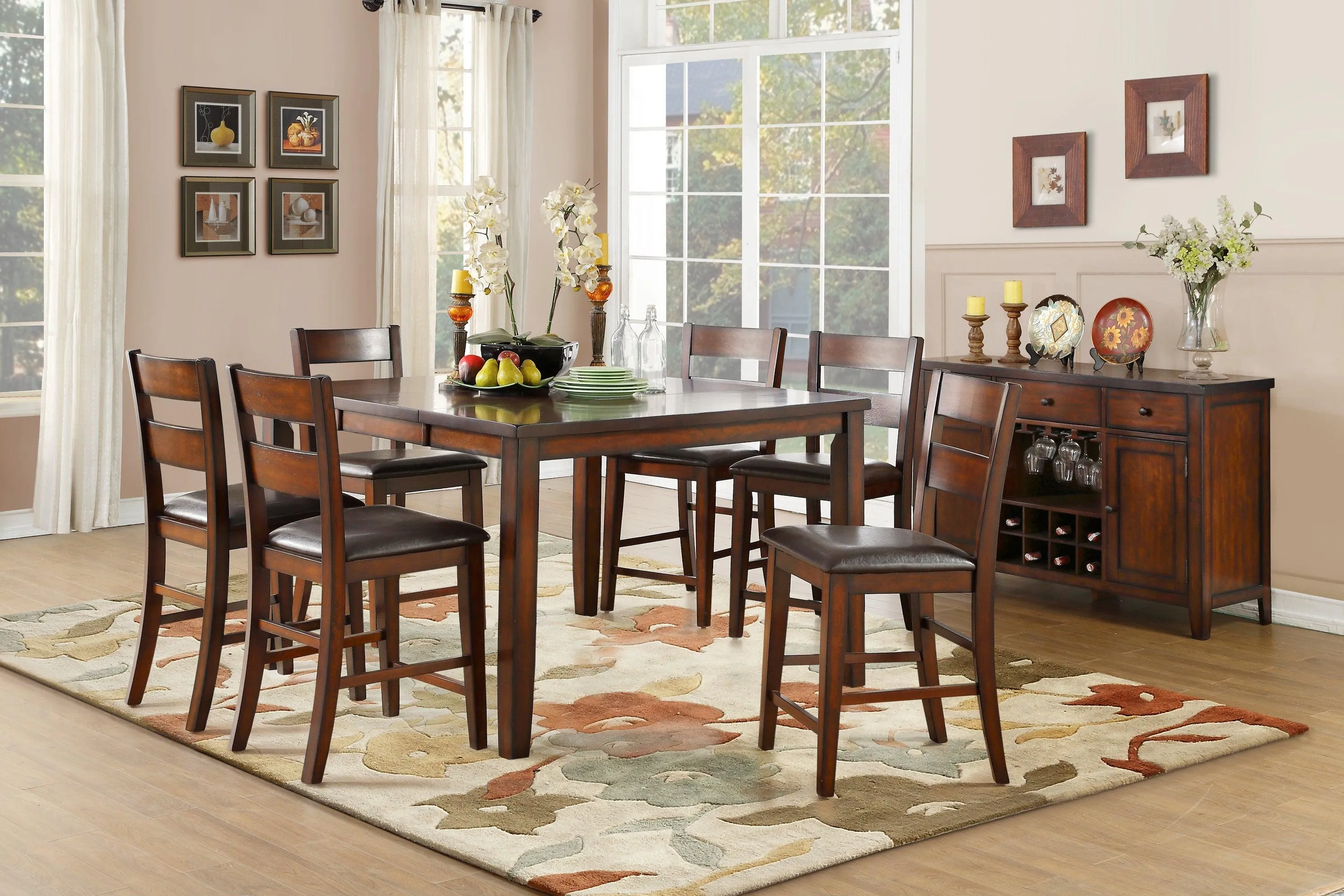 Mantello Cherry Counter Chair, Set of 2 - Image 2