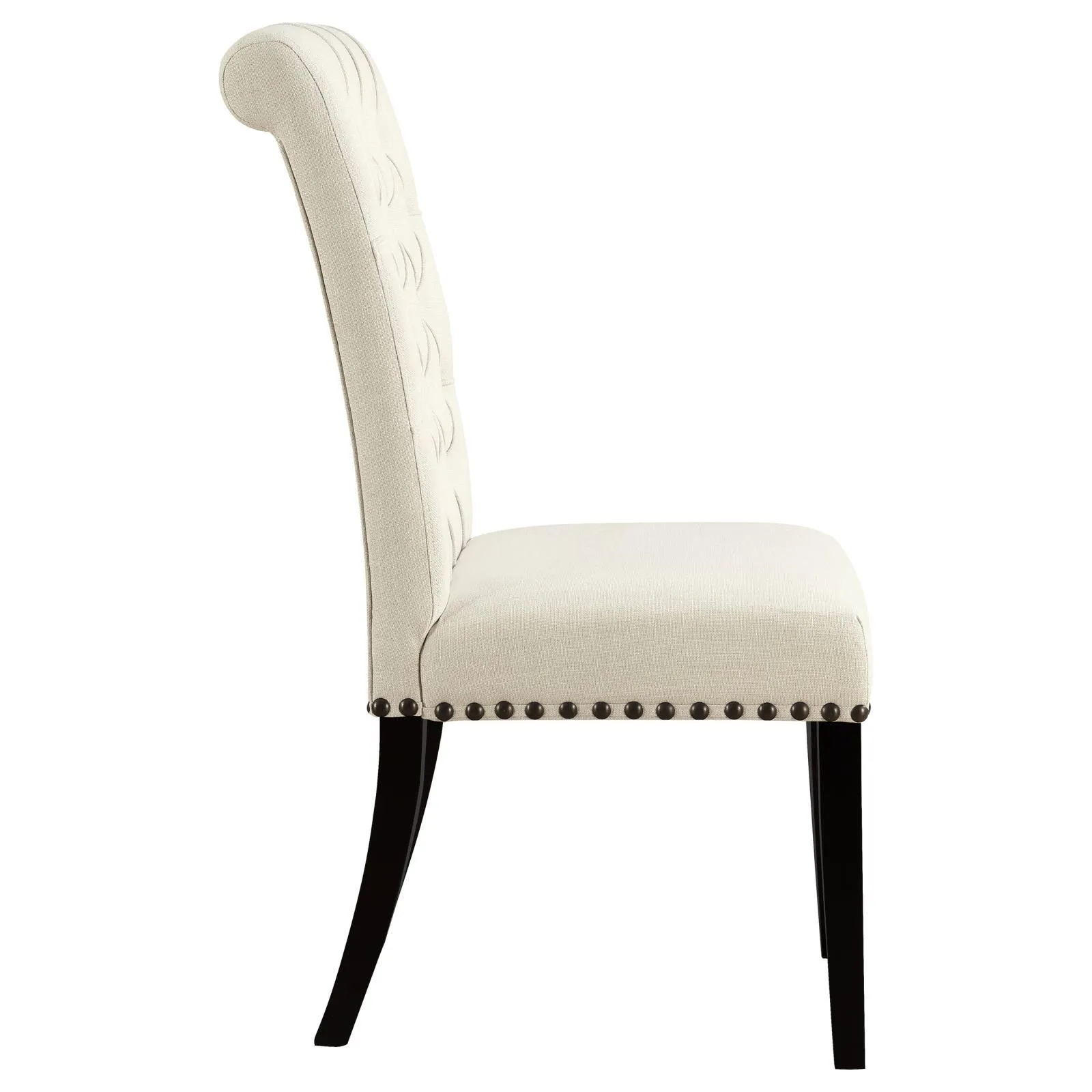 Mapleton Beige Tufted Back Upholstered Side Chairs, Set of 2 - Image 6