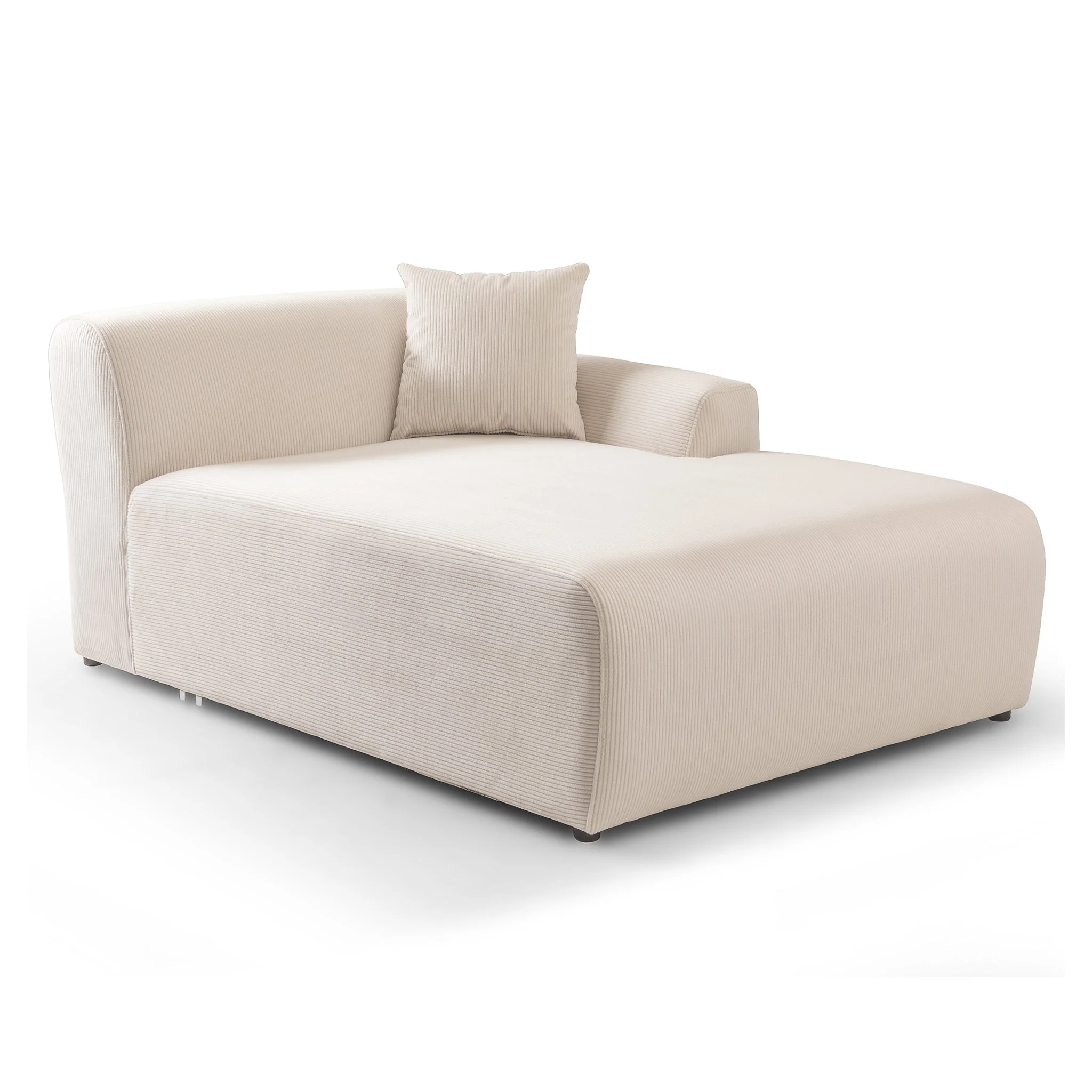 Mar U-Shape Corner Sofa - Cream Corduroy - Image 4
