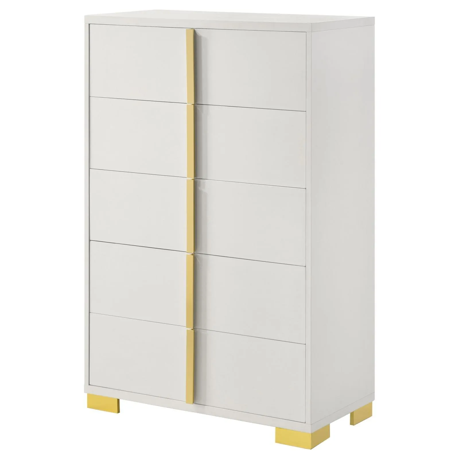 Marceline 5-drawer Chest White - Image 3