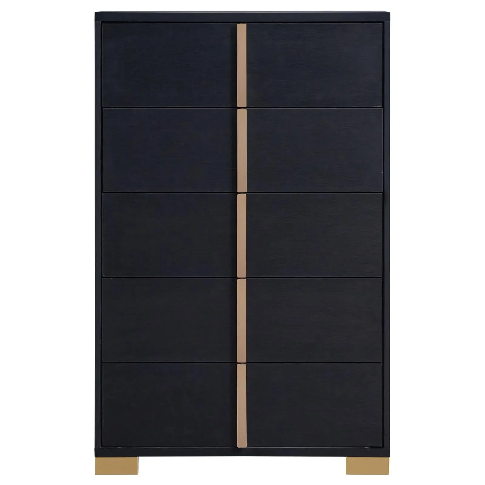 Marceline Black 5-Piece Queen Bedroom Set with LED Headboard - Image 13