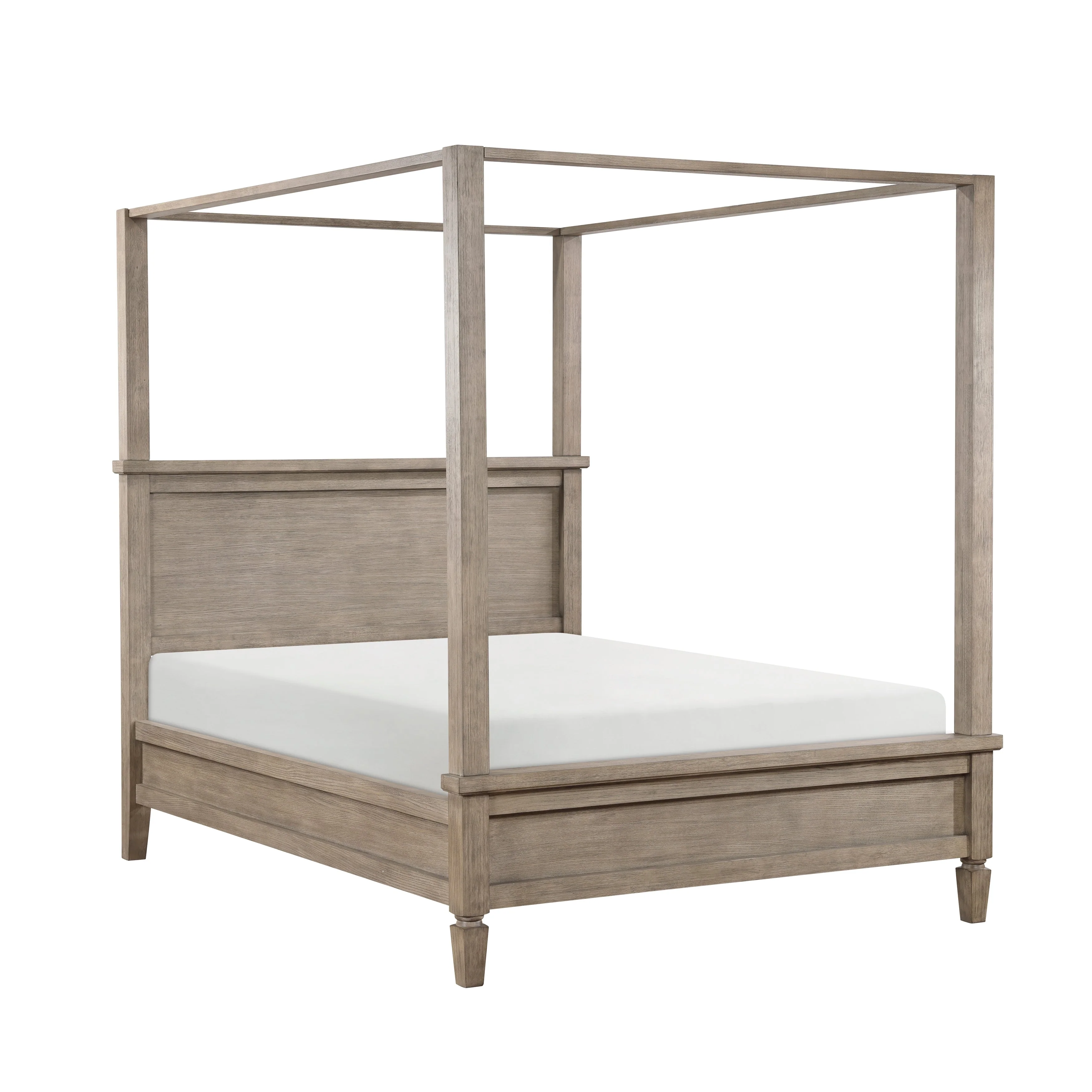 Marceline Gray Oak Canopy Platform Bedroom Set - Image 4