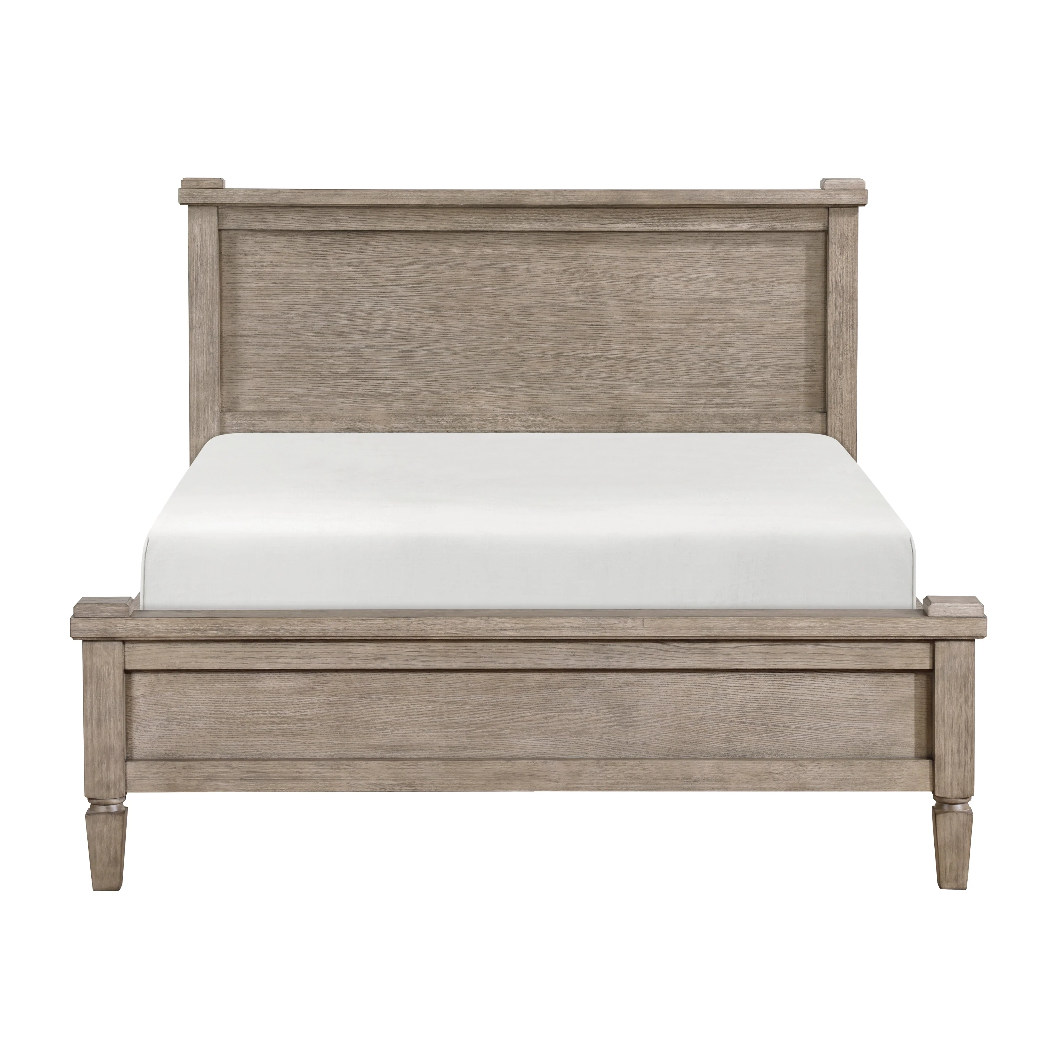 Marceline Gray Oak Queen Canopy Platform Bed - Image 4