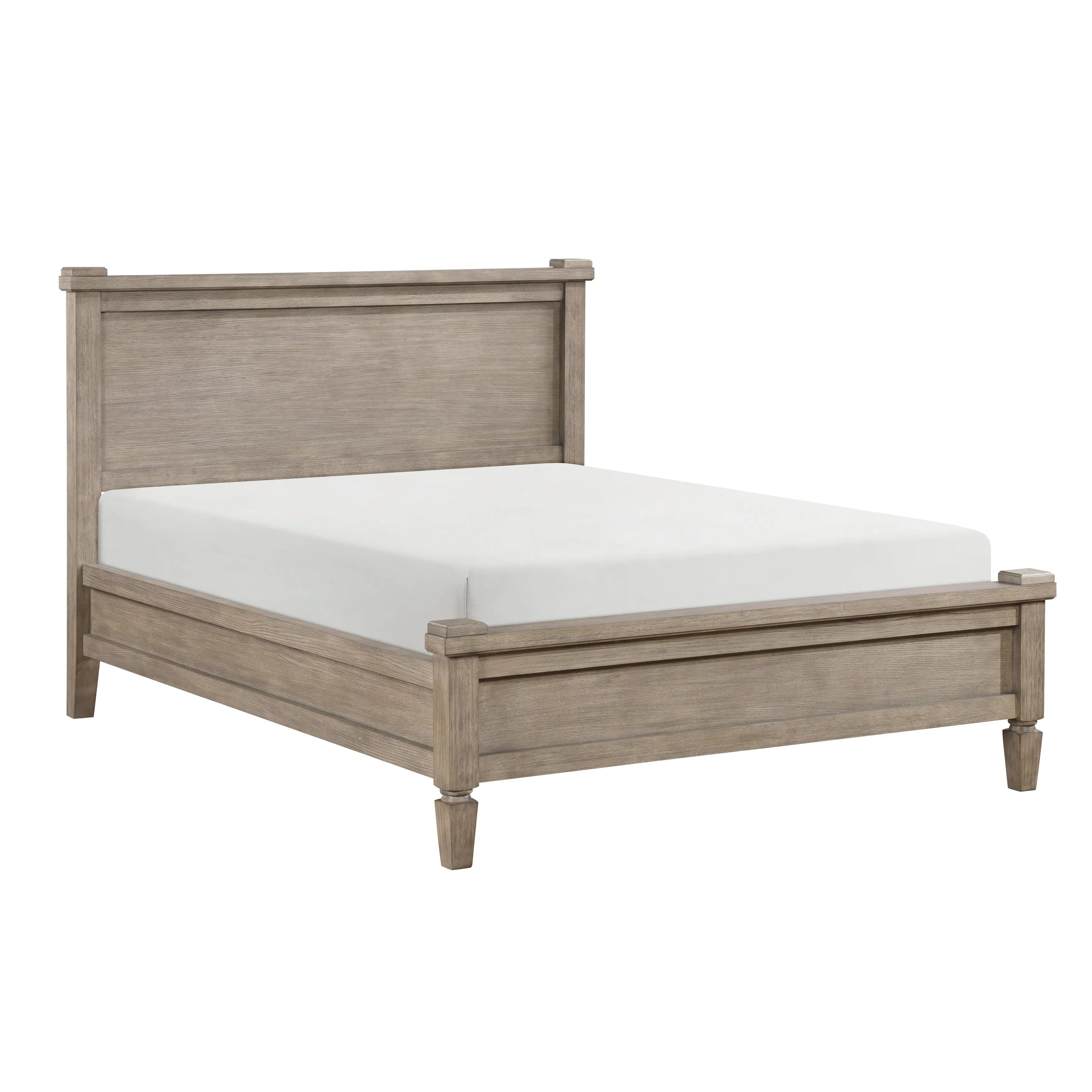 Marceline Gray Oak Queen Platform Bed - Image 5