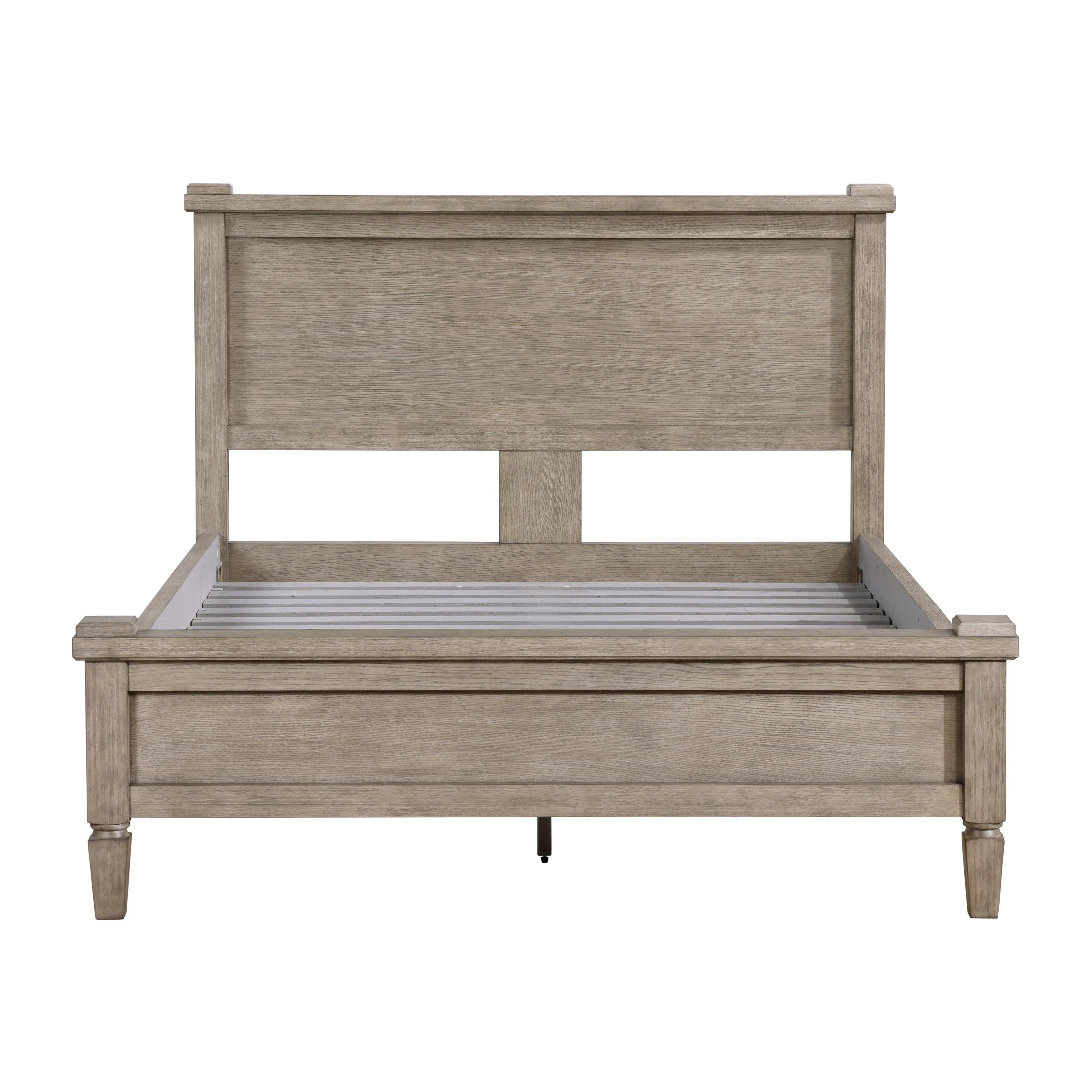 Marceline Gray Oak Queen Platform Bed - Image 6