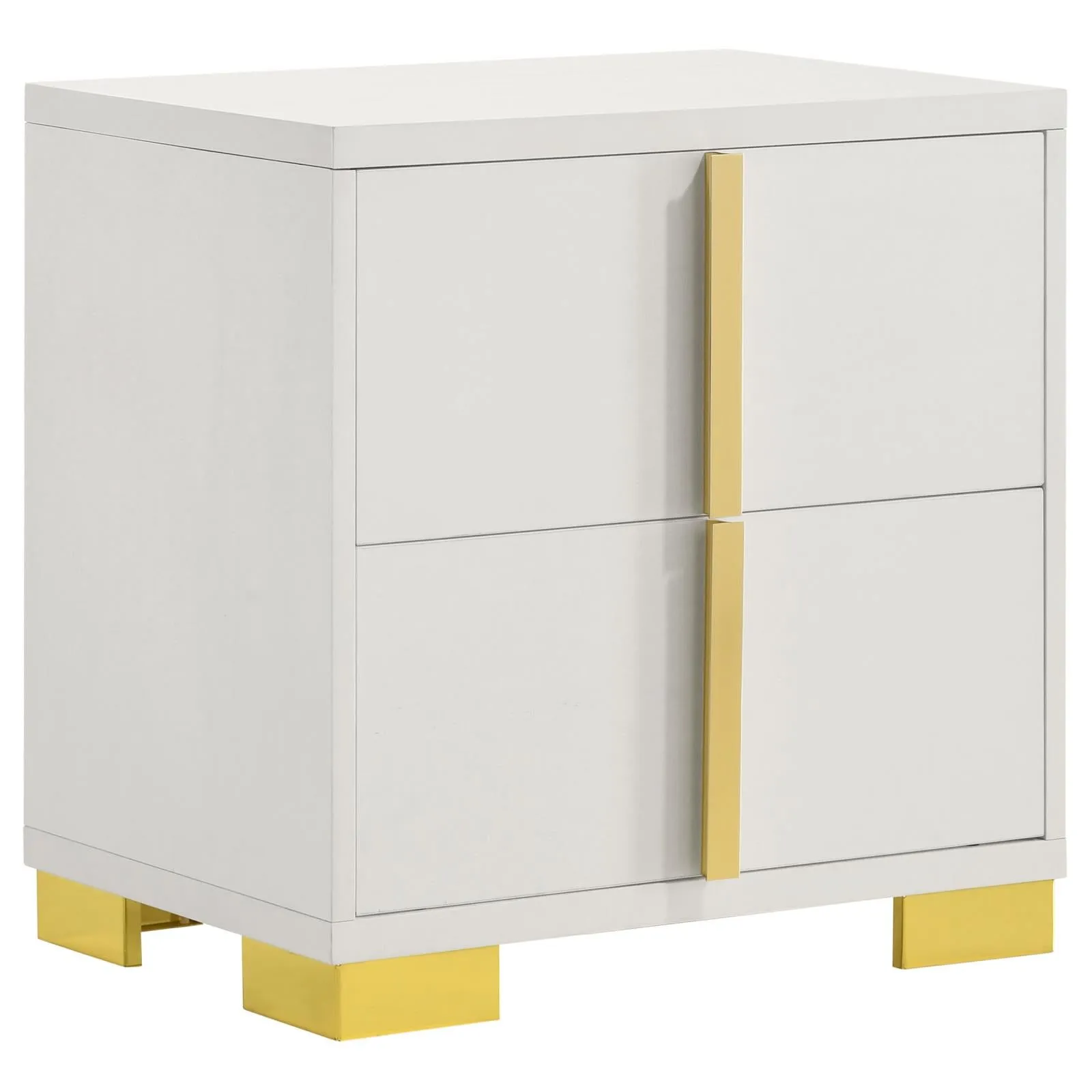 Marceline White 5-Piece Queen Bedroom Set with LED Headboard - Image 5