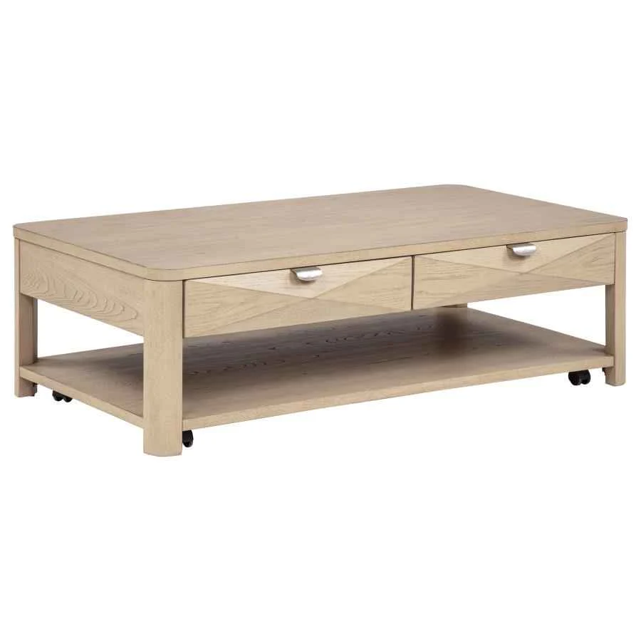Marcelo Light Elm 2-piece Coffee Table Set with Storage - Image 3